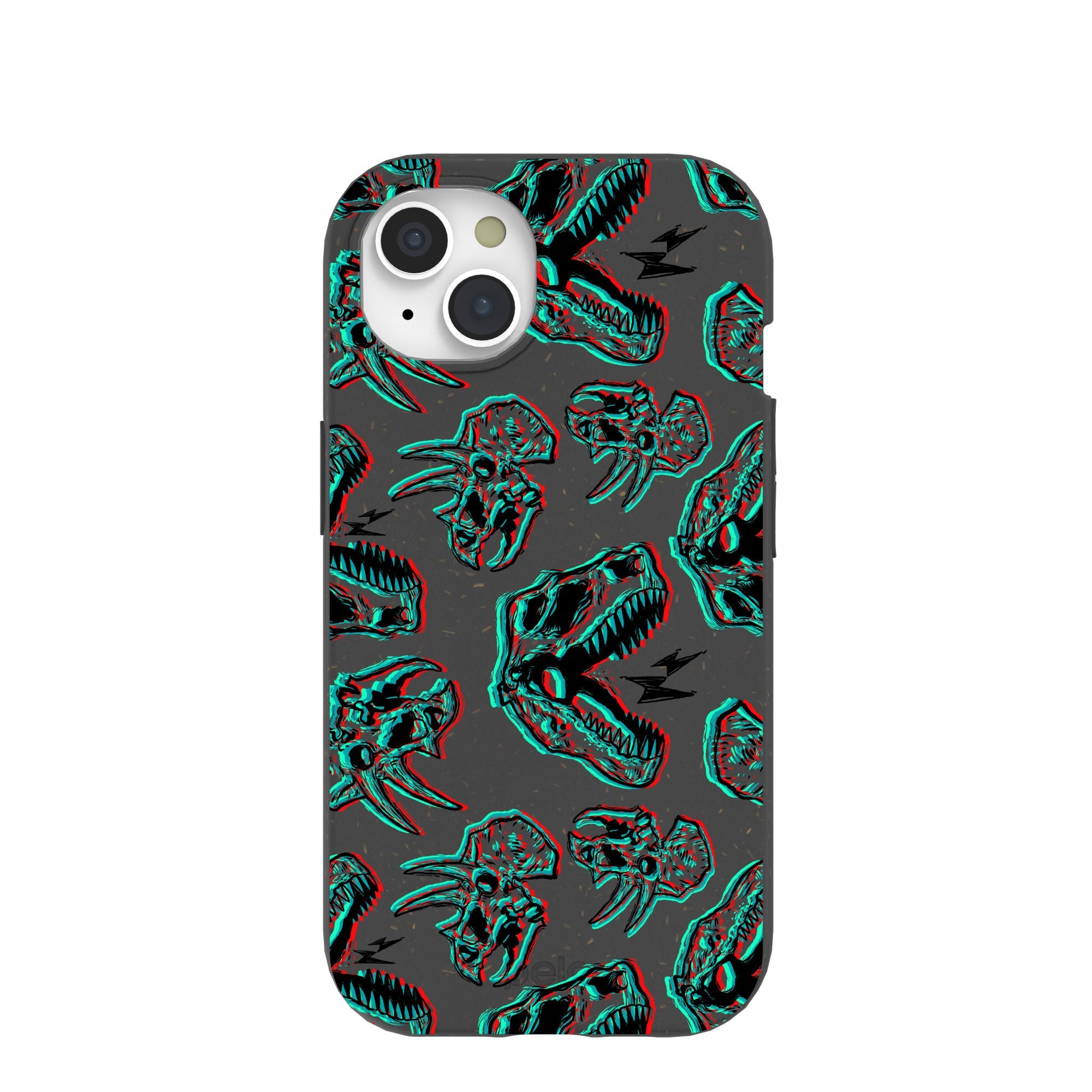 Black Fossilized iPhone 15 Case Refurbished - Pela Case refurbished available on Cerqular