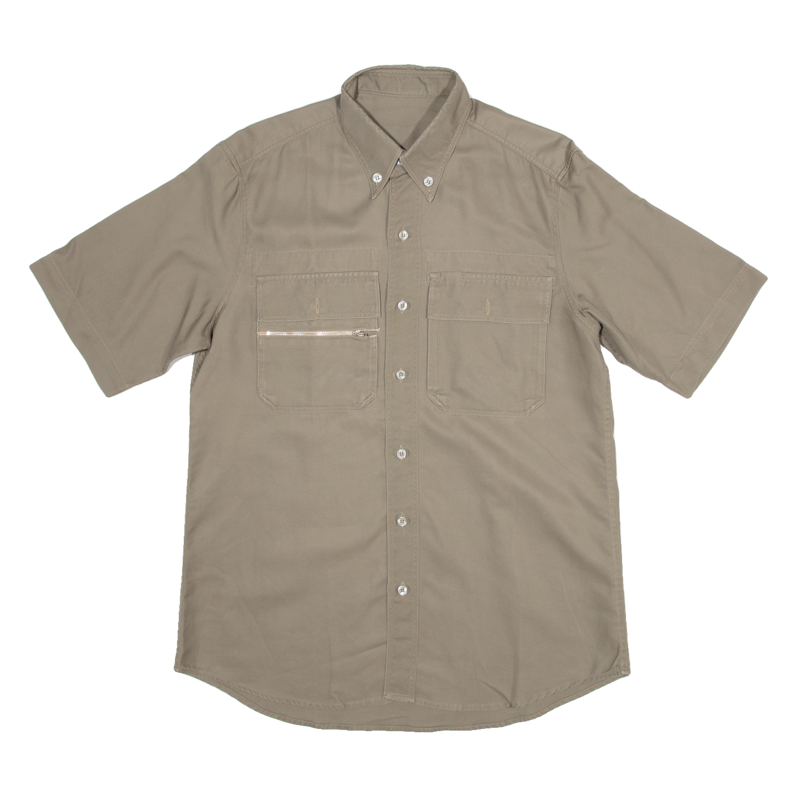 Mens Plain Shirt Brown M Refurbished - N/A refurbished available on Cerqular