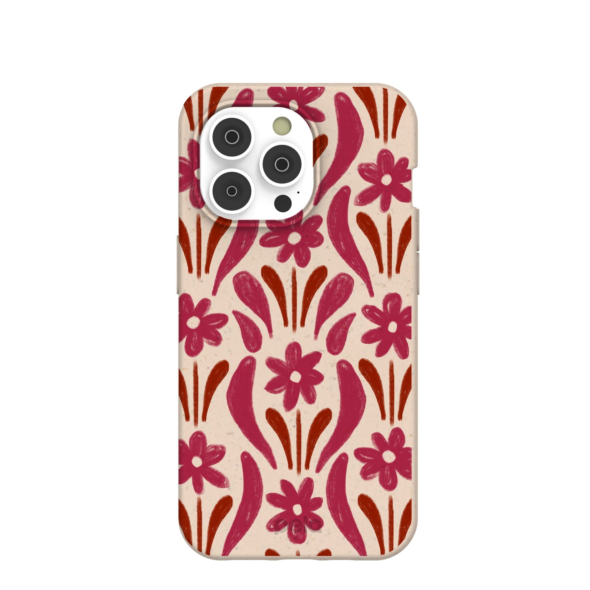 Seashell Flower Stack iPhone 14 Pro Case Refurbished - Pela Case refurbished available on Cerqular