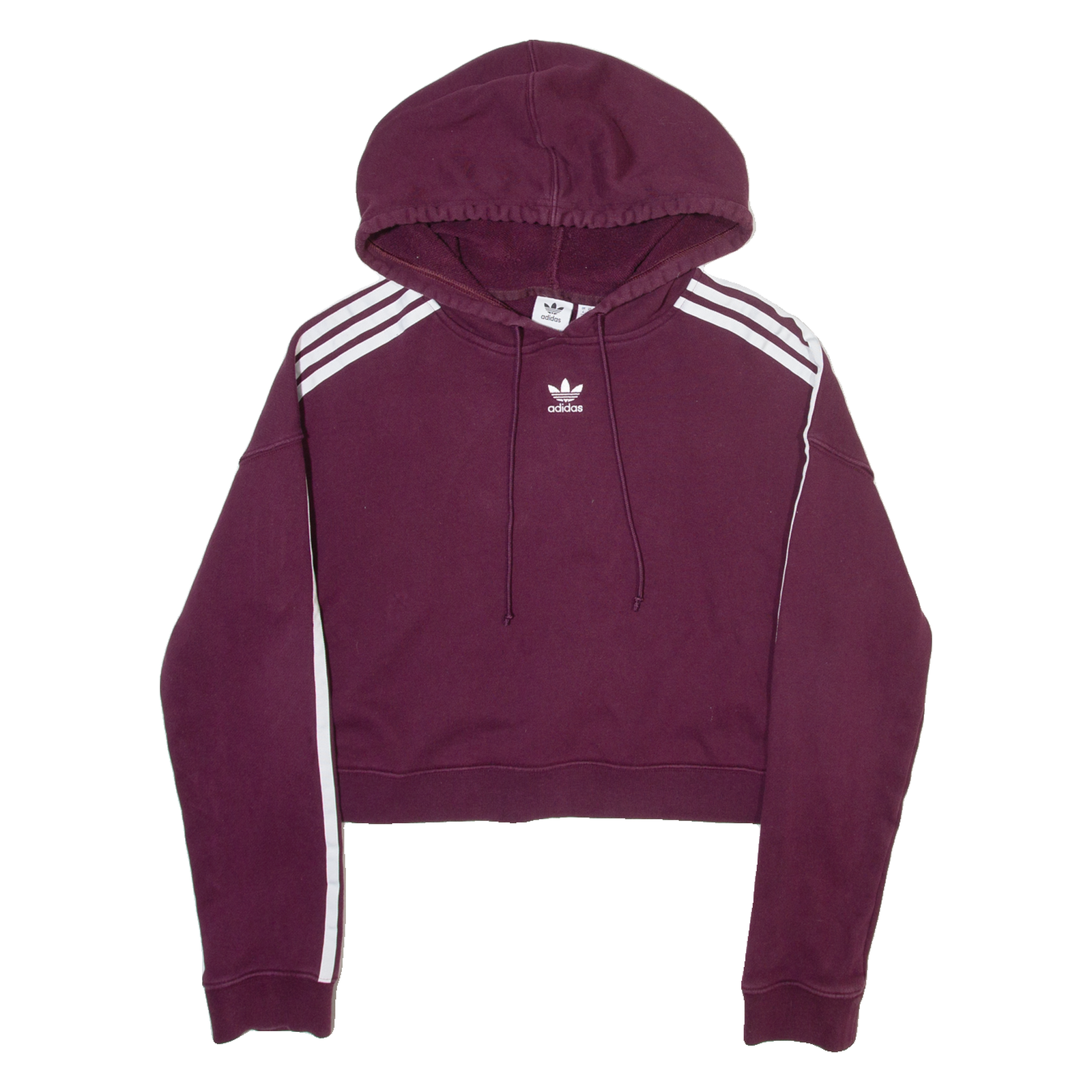 ADIDAS ORIGINALS Womens Maroon Hoodie UK 6 Refurbished - N/A refurbished available on Cerqular