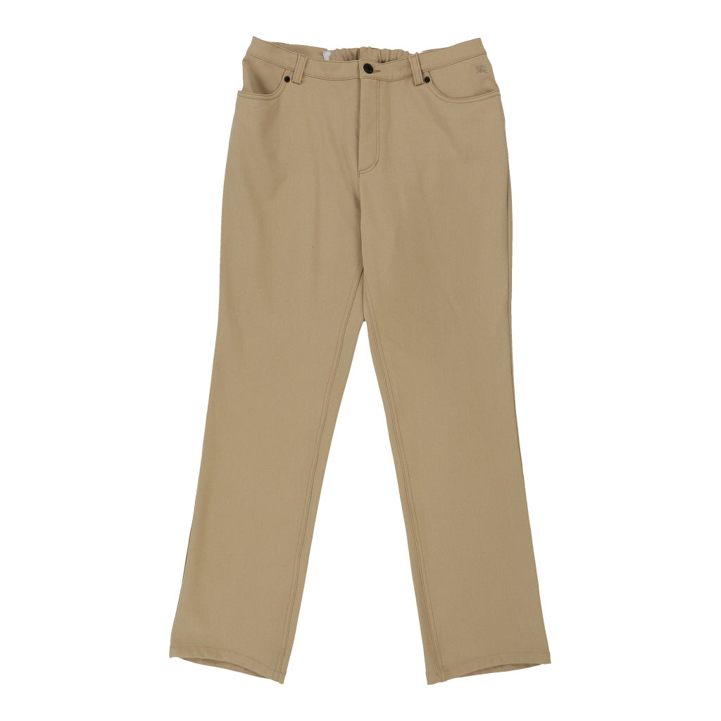 Burberry London Trousers - 32W UK 12 Beige Polyester | Size: UK 12 Refurbished - N/A (Preloved Designer is not a specific brand, it refurbished available on Cerqular