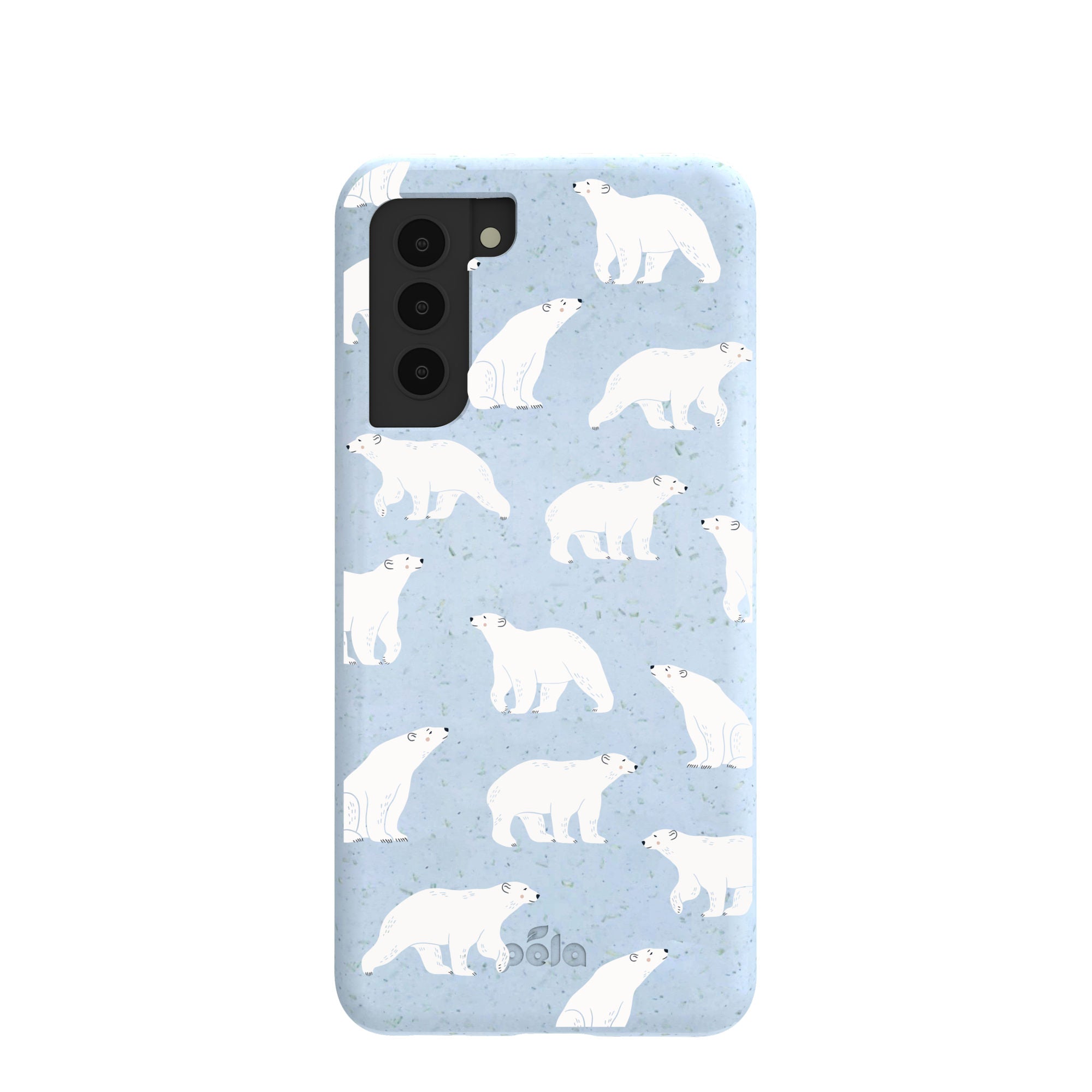 Powder Blue Ice Bears Samsung Galaxy S21 Case Refurbished - Pela Case refurbished available on Cerqular