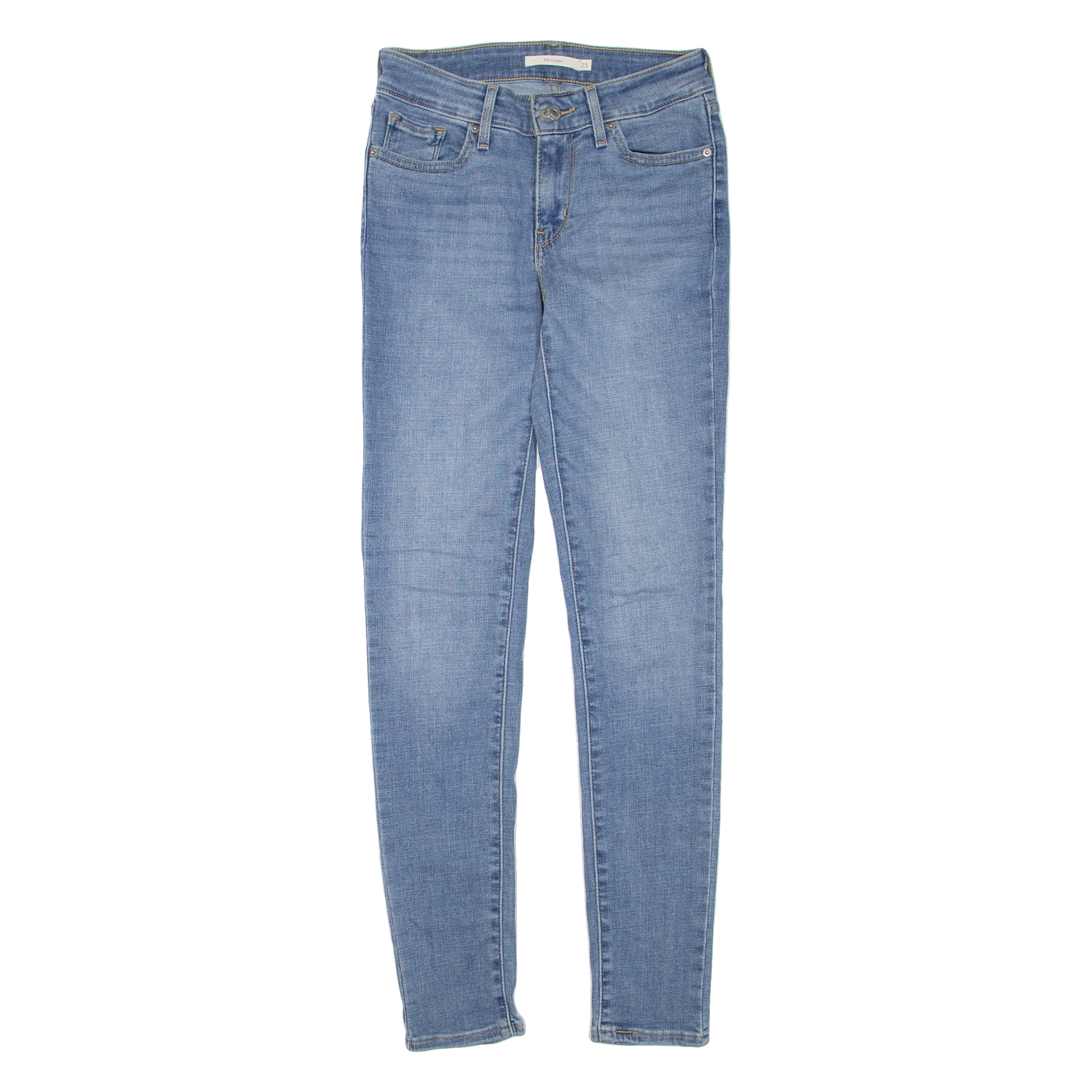 LEVI'S 711 Womens Jeans Blue Regular Skinny W25 L30 Refurbished - N/A refurbished available on Cerqular