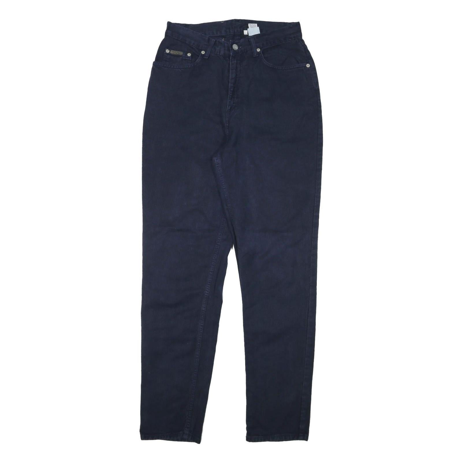 CALVIN KLEIN JEANS Womens Slim Navy Blue Denim Jeans Cotton Blend W28 L31 Refurbished - N/A refurbished available on Cerqular