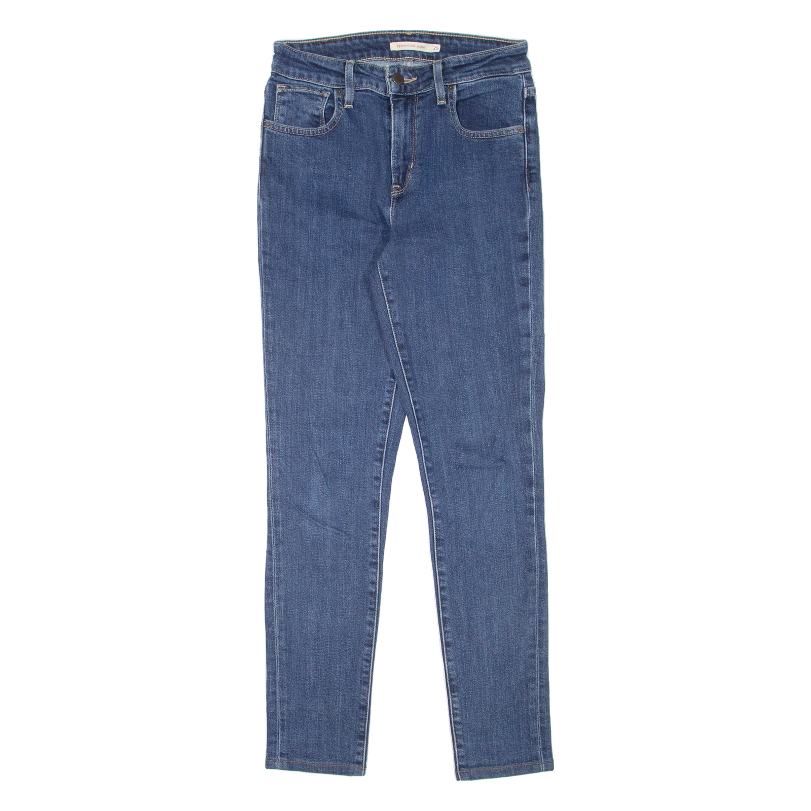 LEVI'S 721 High Rise Womens Jeans Blue Slim Skinny W25 L30 Refurbished - N/A refurbished available on Cerqular