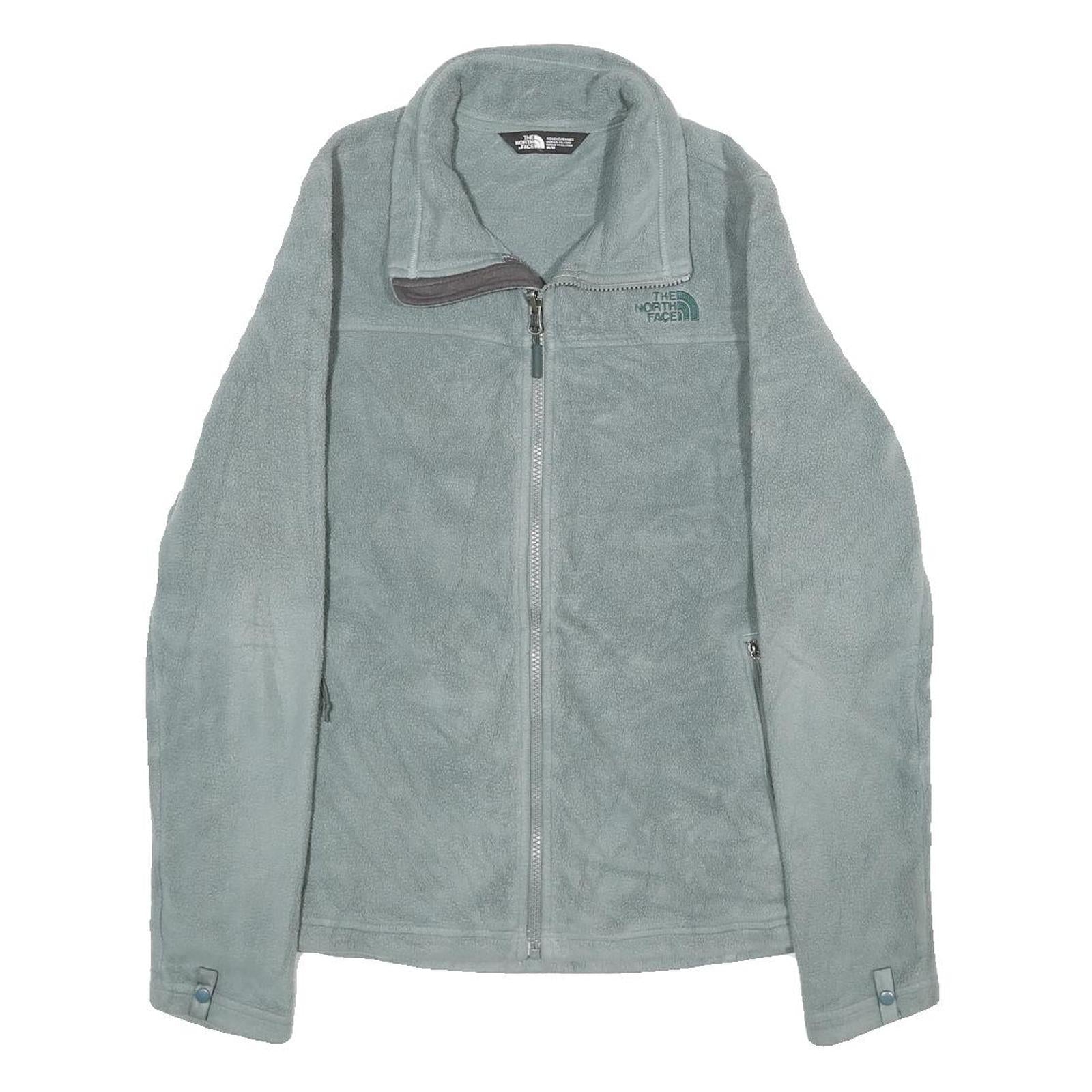 THE NORTH FACE Womens Grey Fleece Jacket S Polyester Zip Outdoor Casual Soft Refurbished - N/A refurbished available on Cerqular
