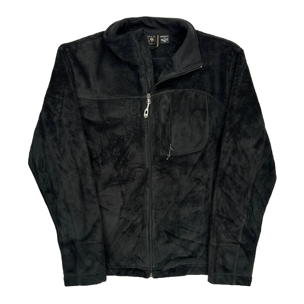 Mountain Hard Wear Fleece Jacket - Large Black Polyester Refurbished - Thrifted (note: this is a term often used to describe second- refurbished available on Cerqular