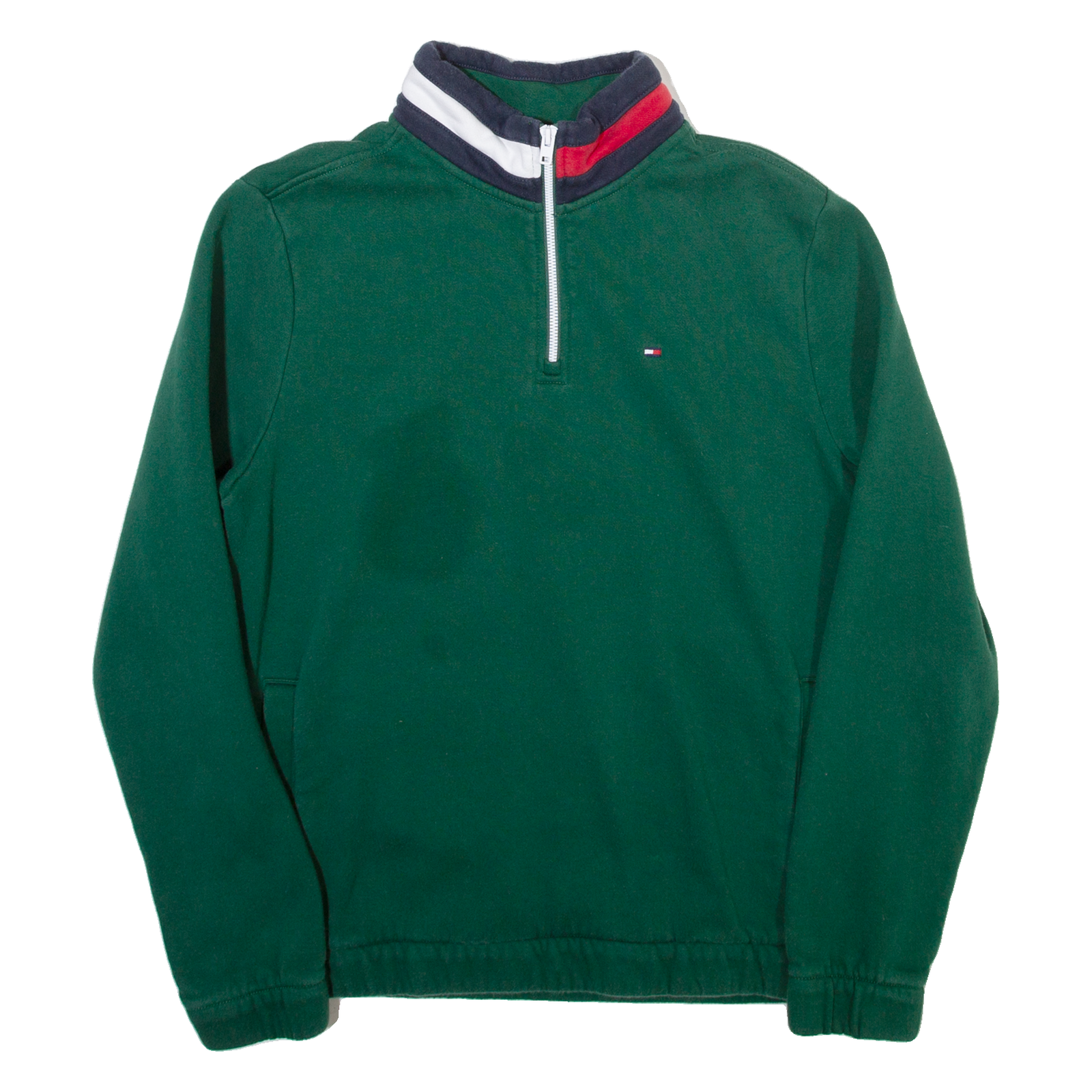 Buy TOMMY HILFIGER Mens Sweatshirt Green 1/4 Zip M Refurbished - $28.59 TOMMY HILFIGER Mens Sweatshirt Green 1/4 Zip M Refurbished - N/A refurbished available on Cerqular
