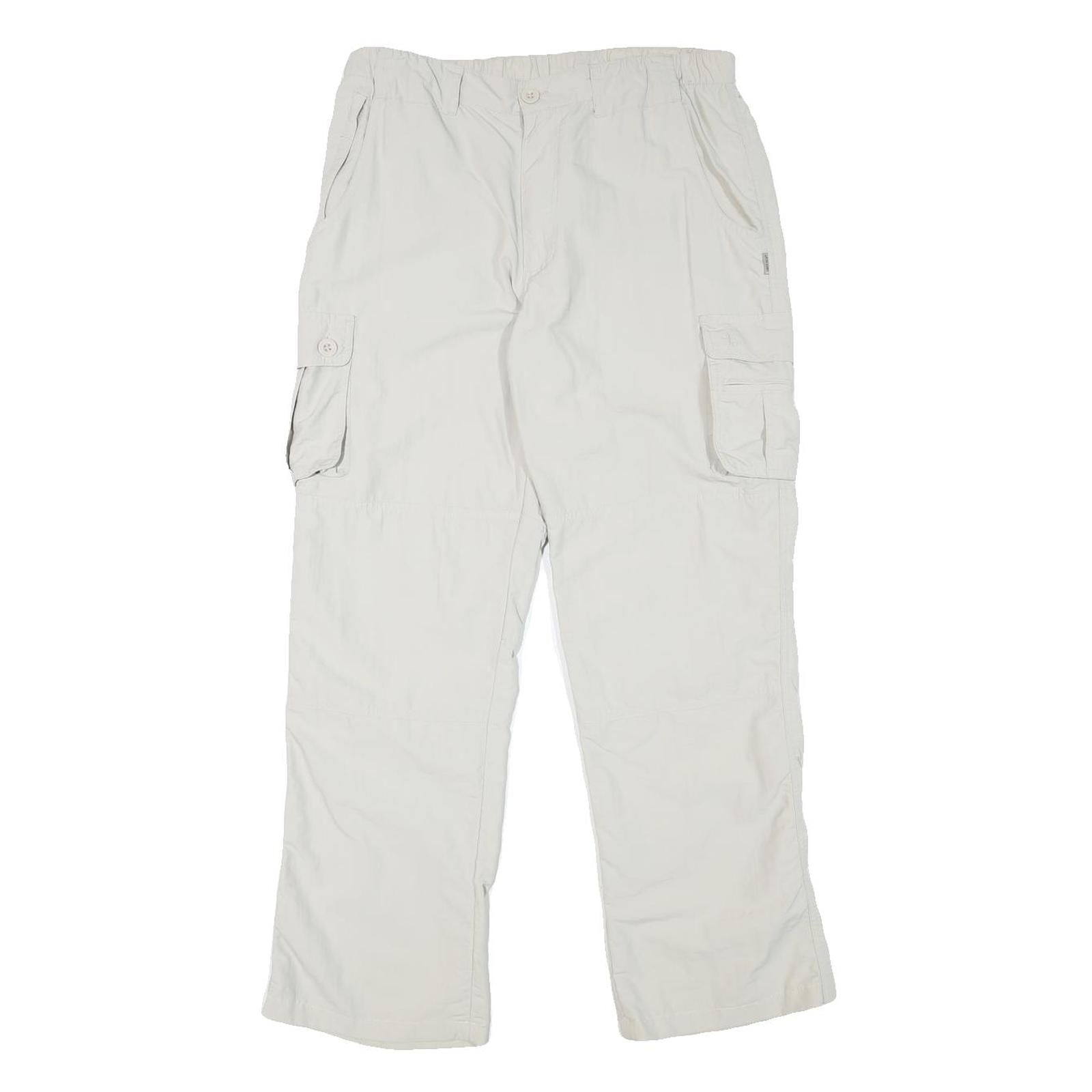 SWITCHER Mens Regular Fit White Polyester Blend Cargo Trousers W30 L29 Casual Refurbished - N/A refurbished available on Cerqular