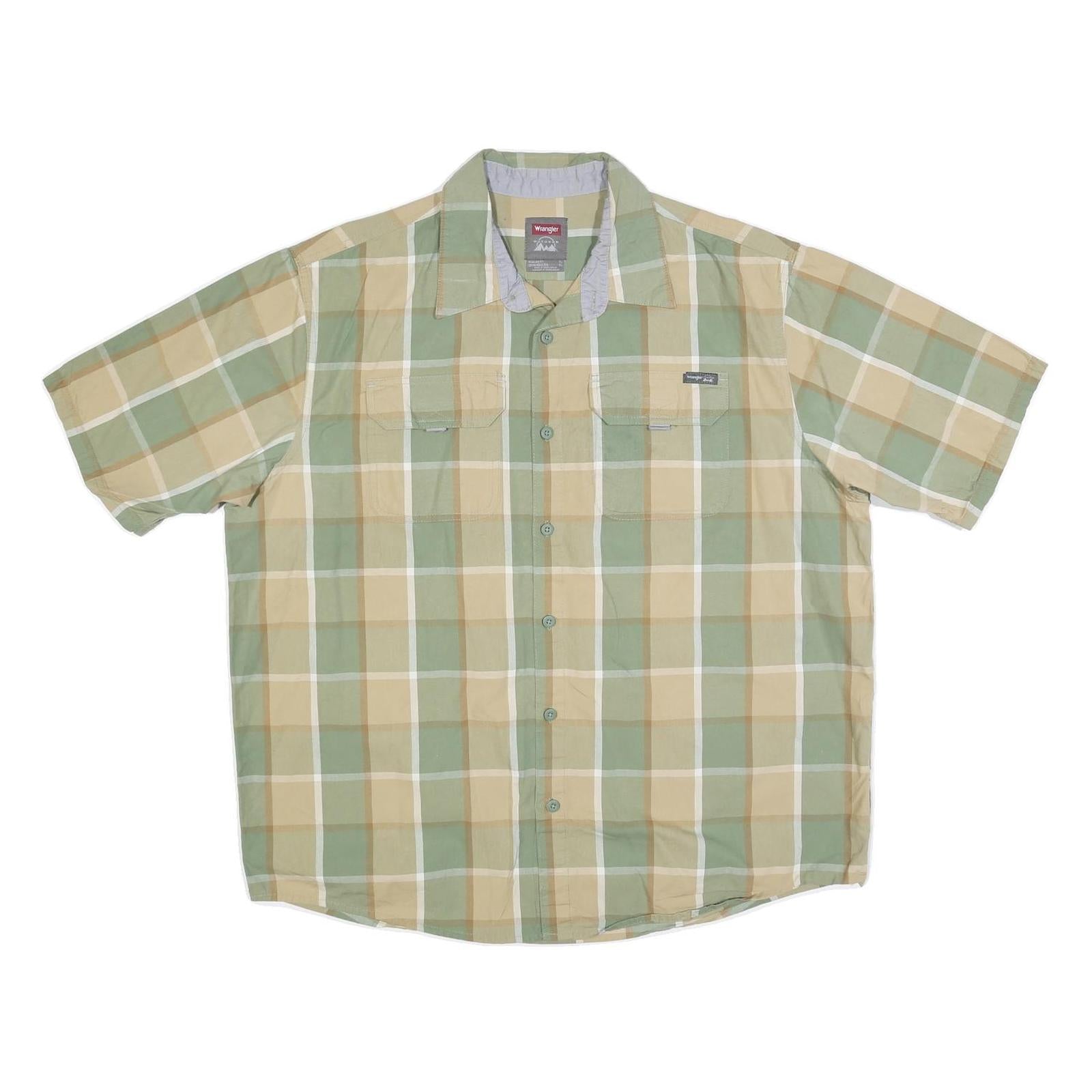 Buy WRANGLER Mens Green & Beige Check Shirt XL Cotton Blend Casual Relaxed Fit Refurbished - $33.79 WRANGLER Mens Green & Beige Check Shirt XL Cotton Blend Casual Relaxed Fit Refurbished - N/A refurbished available on Cerqular