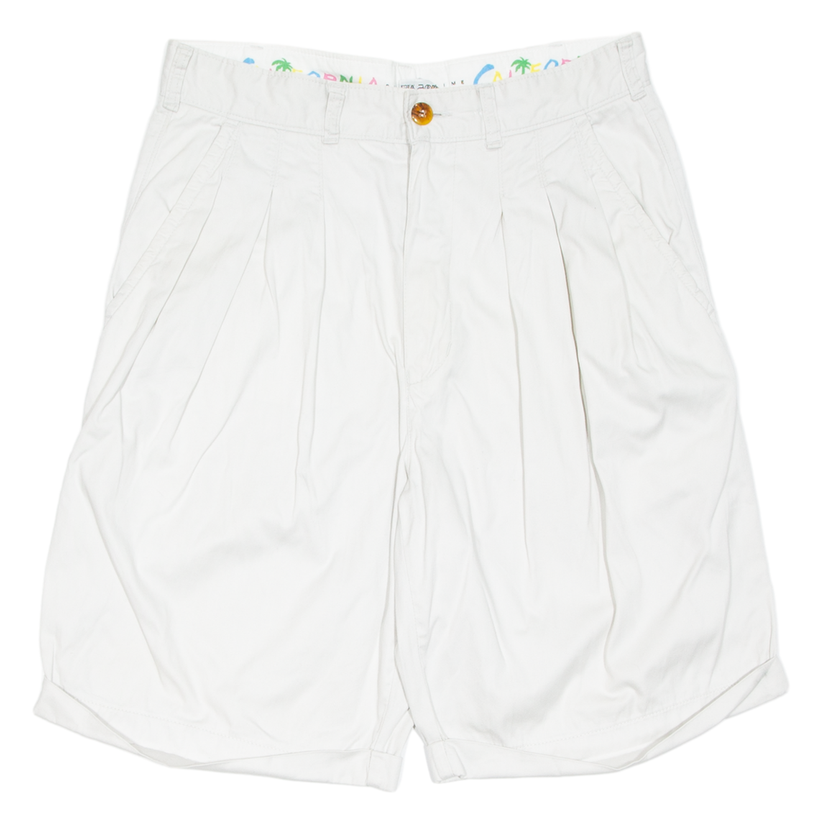 CALIFORNIA SUMMERTIME Womens Chino Shorts Beige Relaxed M W30 Refurbished - N/A refurbished available on Cerqular