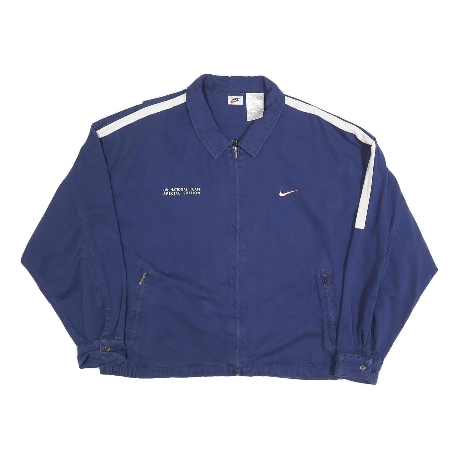 NIKE Mens Blue & White US National Team Special Edition Track Jacket M Cotton Refurbished - N/A refurbished available on Cerqular