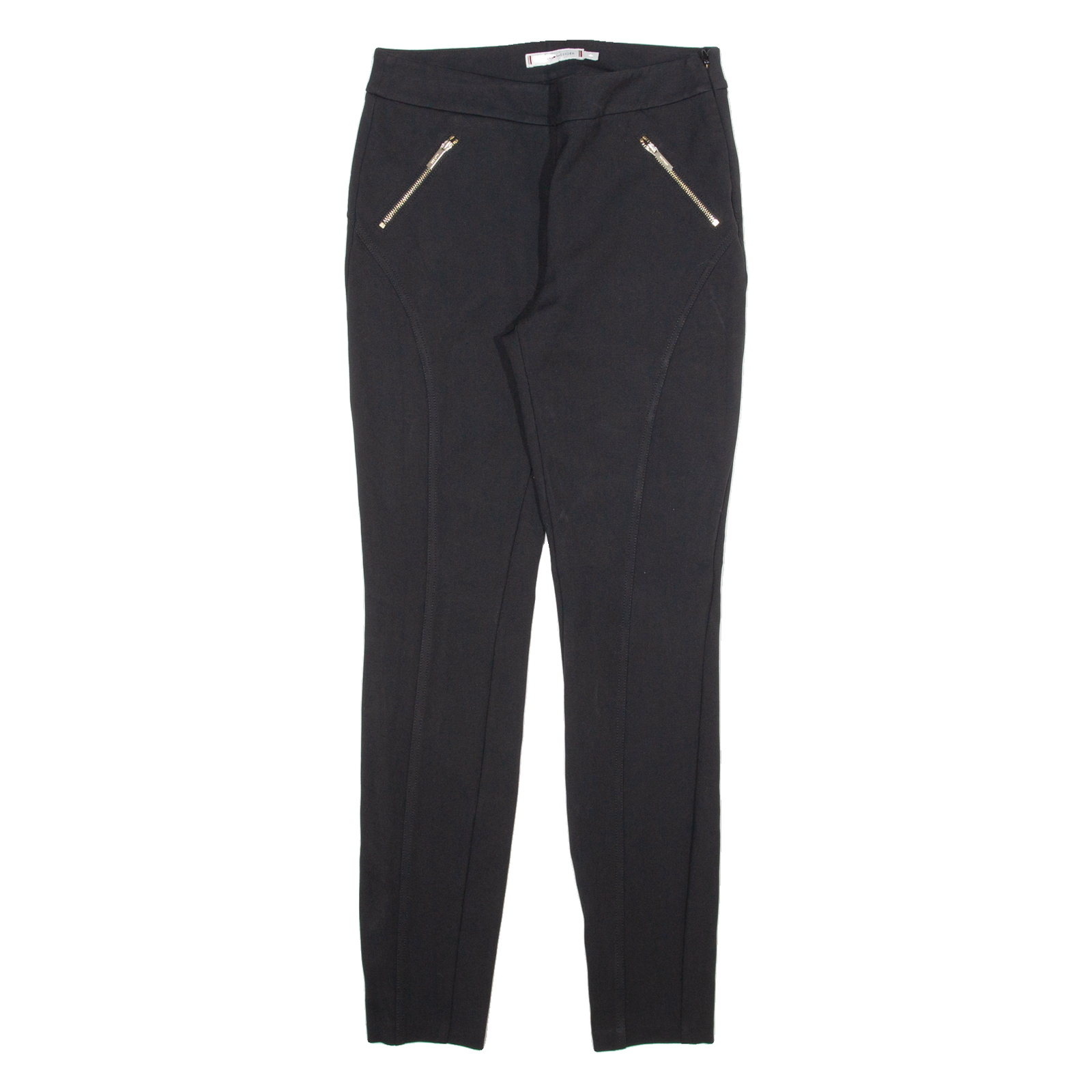 TOMMY HILFIGER Womens Trousers Black Slim Skinny Viscose W26 L28 Refurbished - N/A refurbished available on Cerqular