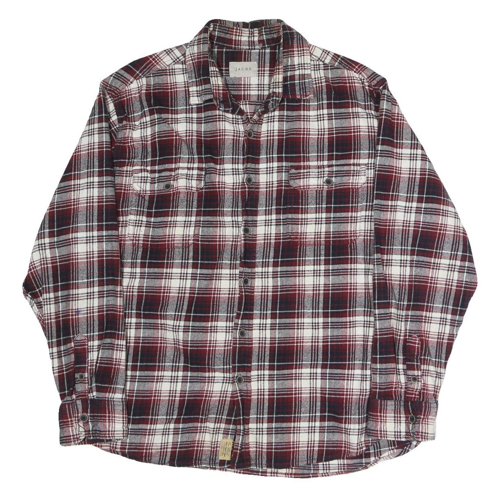 Buy JACHS Mens Red & White Checked Shirt XL Casual Cotton Blend Long Sleeve Refurbished - $28.59 JACHS Mens Red & White Checked Shirt XL Casual Cotton Blend Long Sleeve Refurbished - N/A refurbished available on Cerqular