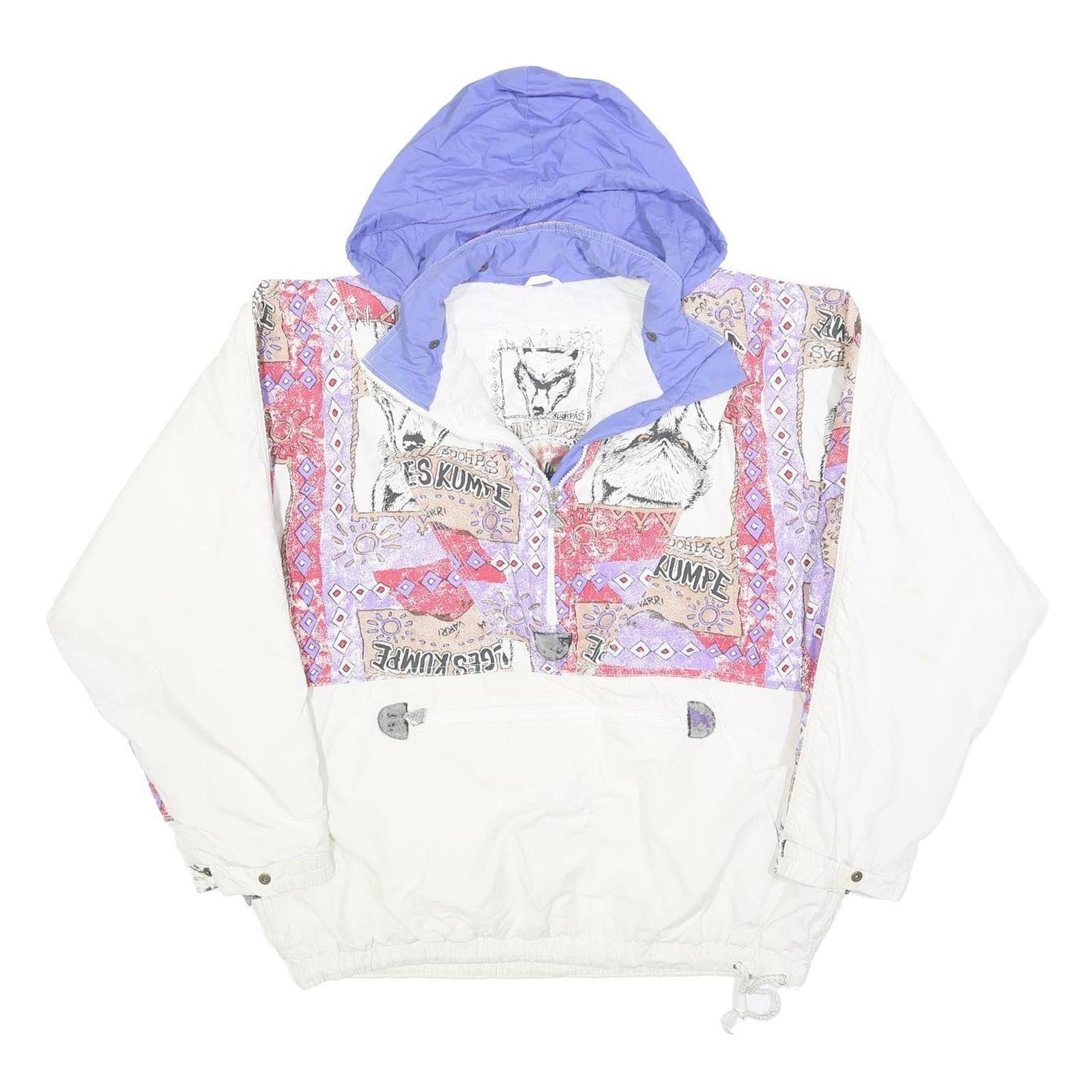 Buy VILGES KUMPE Womens White & Purple Print Zip Jacket L Polyester Blend Hooded Refurbished - $32.49 VILGES KUMPE Womens White & Purple Print Zip Jacket L Polyester Blend Hooded Refurbished - N/A refurbished available on Cerqular