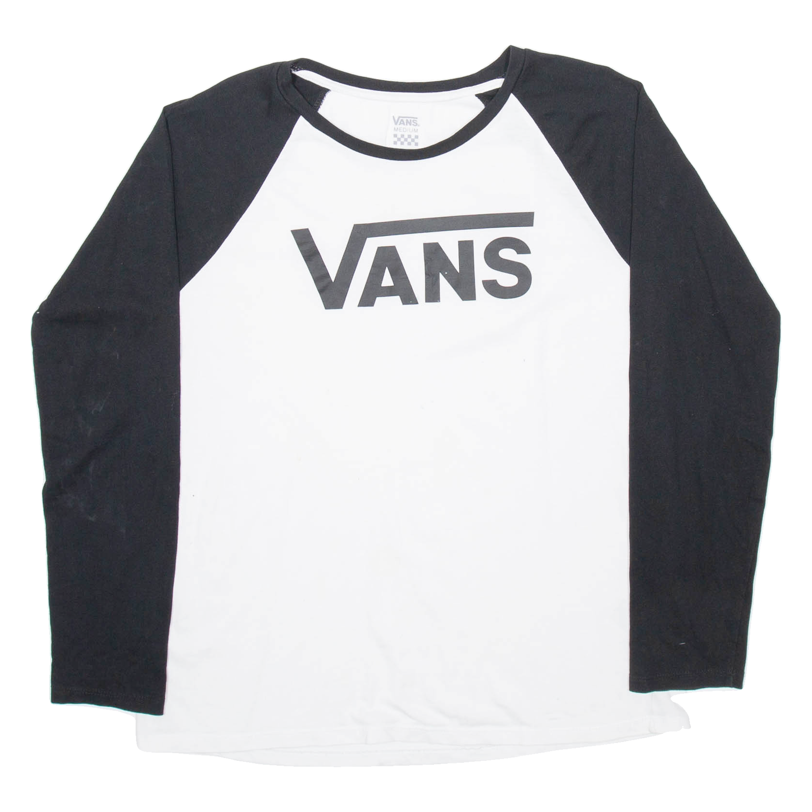 VANS Womens T-Shirt White Long Sleeve M Refurbished - N/A refurbished available on Cerqular