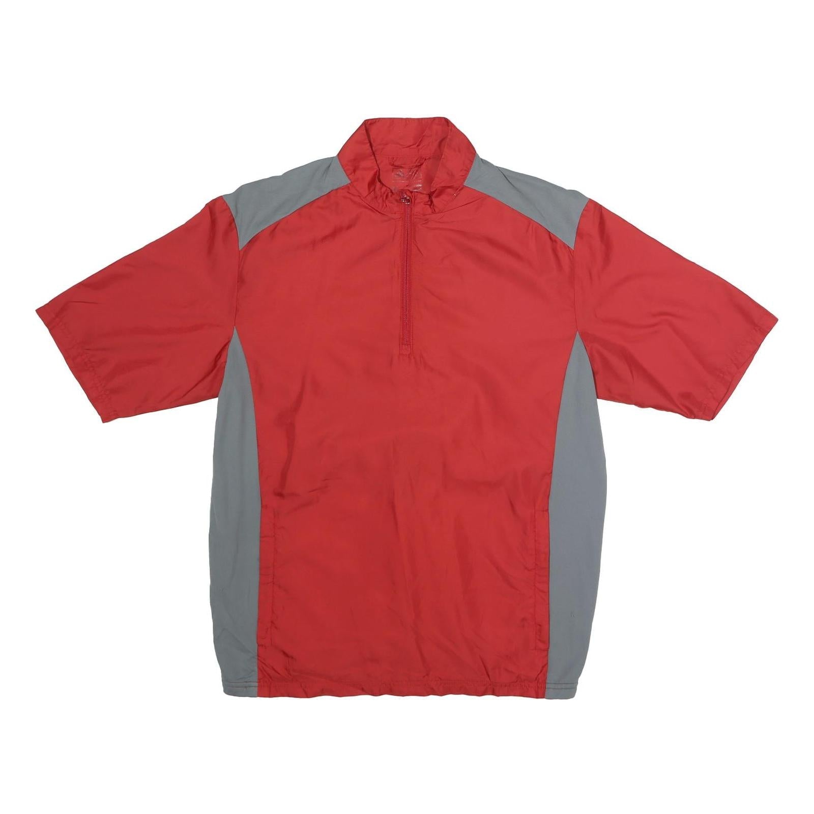 ADIDAS Mens Red & Grey Outdoor Jacket M Polyester Zip Track Casual Sportswear Refurbished - N/A refurbished available on Cerqular