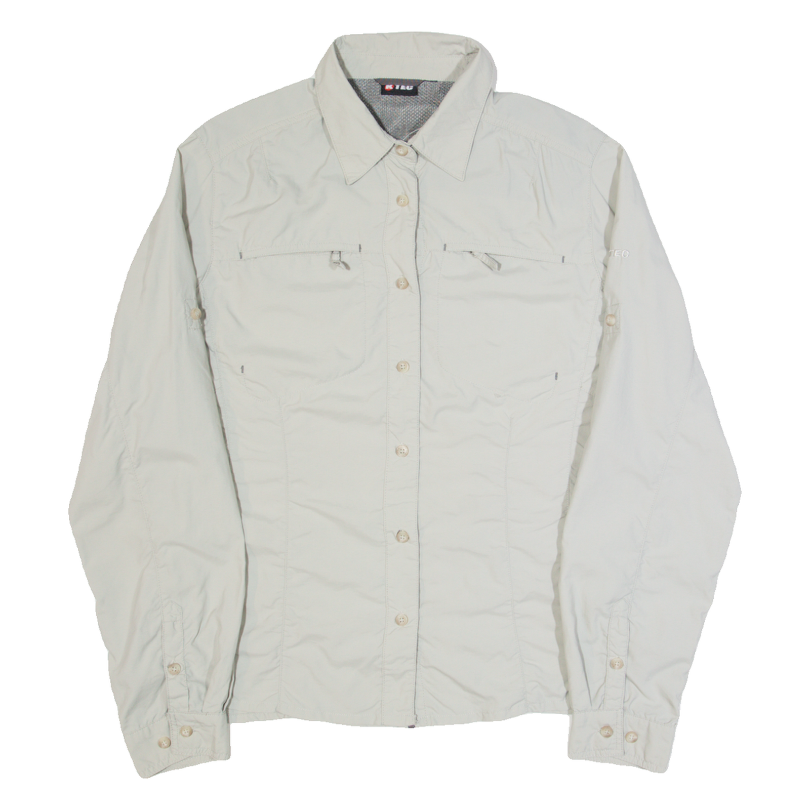 K-TEC Outdoor Womens Plain Shirt Grey Long Sleeve M Refurbished - N/A refurbished available on Cerqular