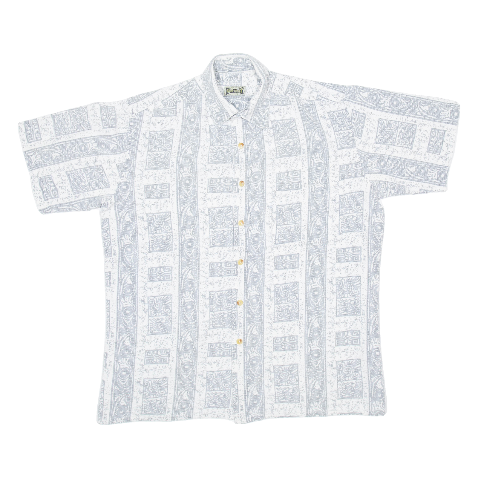 Buy GO WEST Mens Shirt Grey Crazy Pattern L Refurbished - $18.19 GO WEST Mens Shirt Grey Crazy Pattern L Refurbished - N/A refurbished available on Cerqular