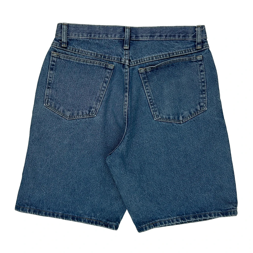 Wrangler Denim Shorts - 32W 10L Blue Cotton Refurbished - Thrifted (note: this is a term often used to describe second- refurbished available on Cerqular