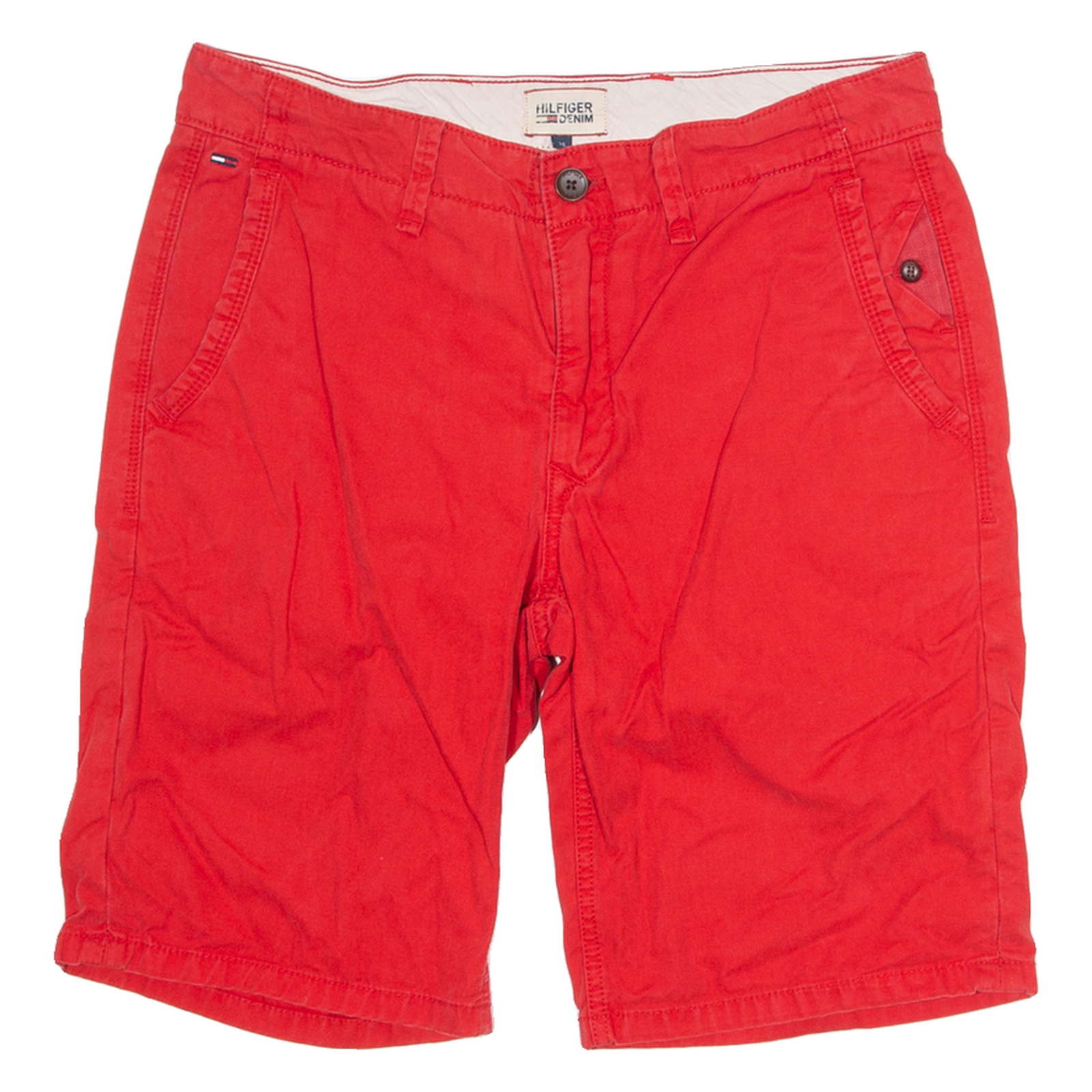 TOMMY HILFIGER Mens Chino Shorts Red M W30 Refurbished - N/A refurbished available on Cerqular