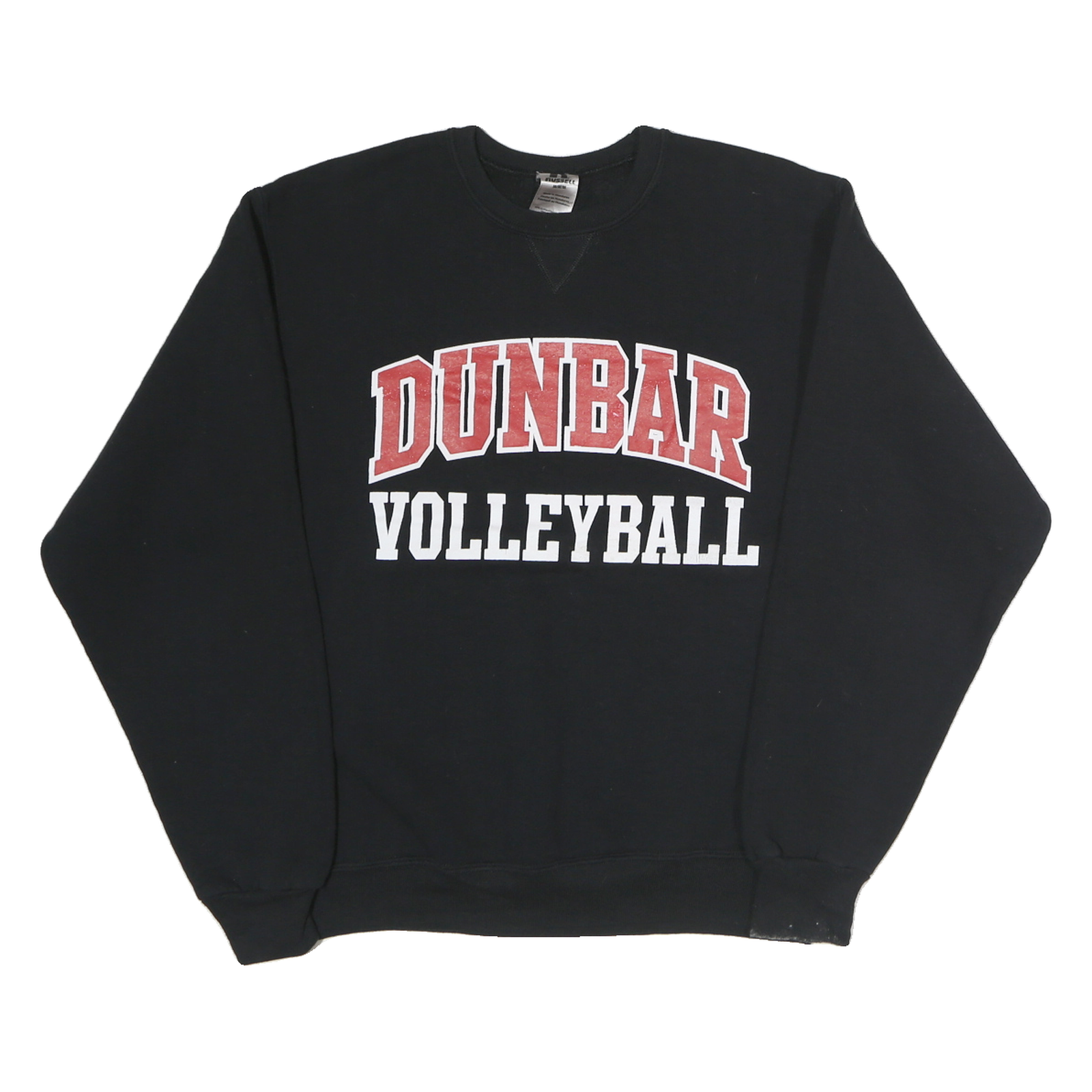 RUSSELL ATHLETIC Mens Black Dunbar Volleyball Crew Neck M Sweatshirt Coach Refurbished - N/A refurbished available on Cerqular