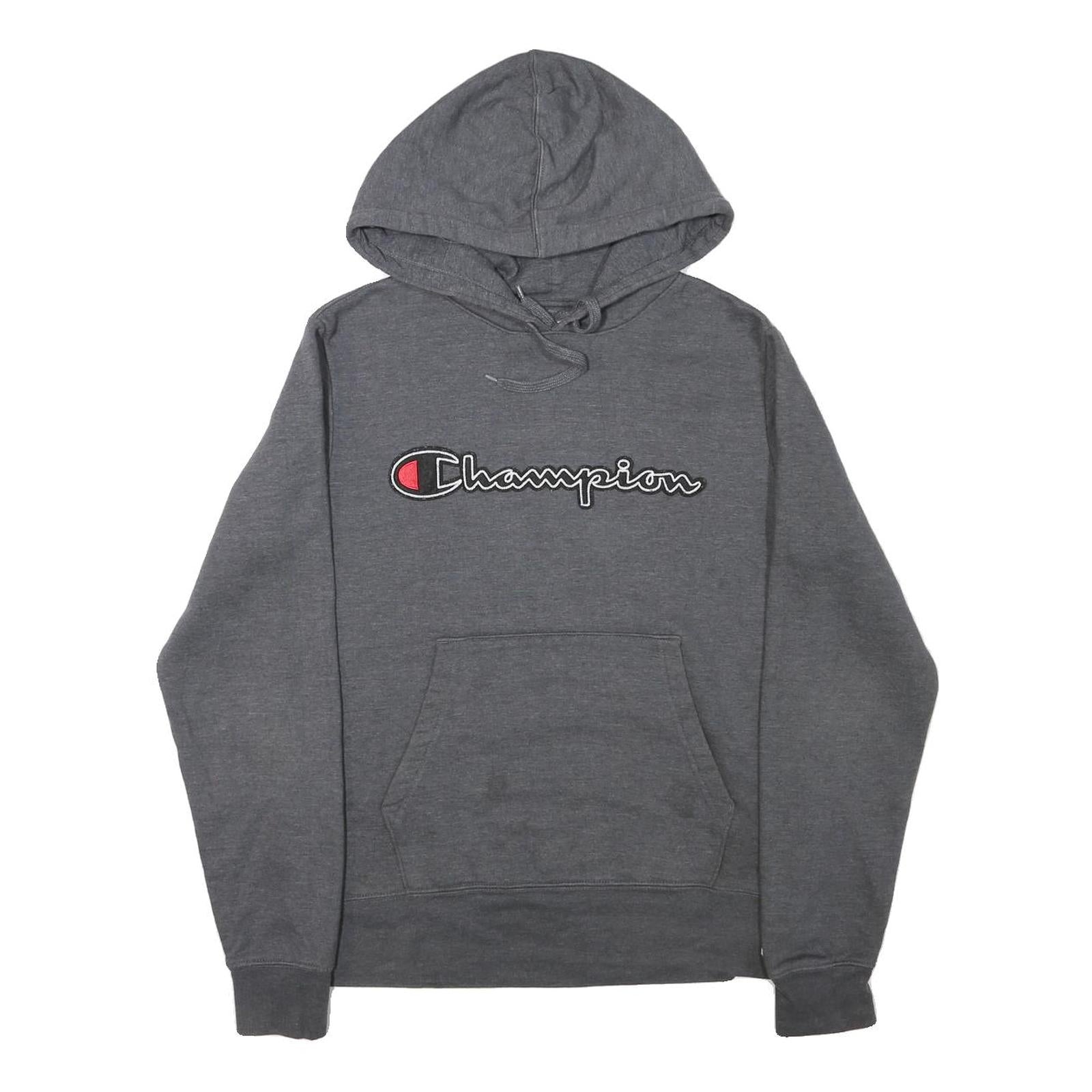 CHAMPION Mens Grey Pullover Hoodie S Cotton Blend Casual Sportswear Refurbished - N/A refurbished available on Cerqular