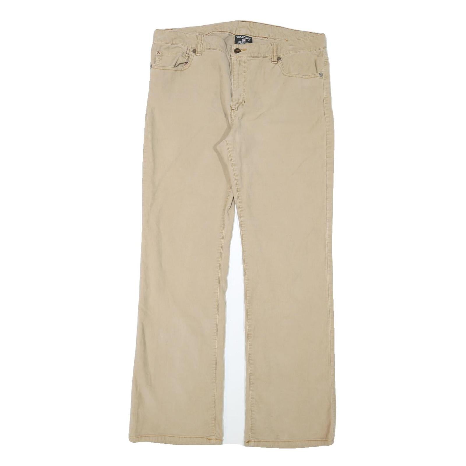 RALPH LAUREN POLO JEANS COMPANY Womens Cotton Blend Beige Regular Straight Refurbished - N/A refurbished available on Cerqular