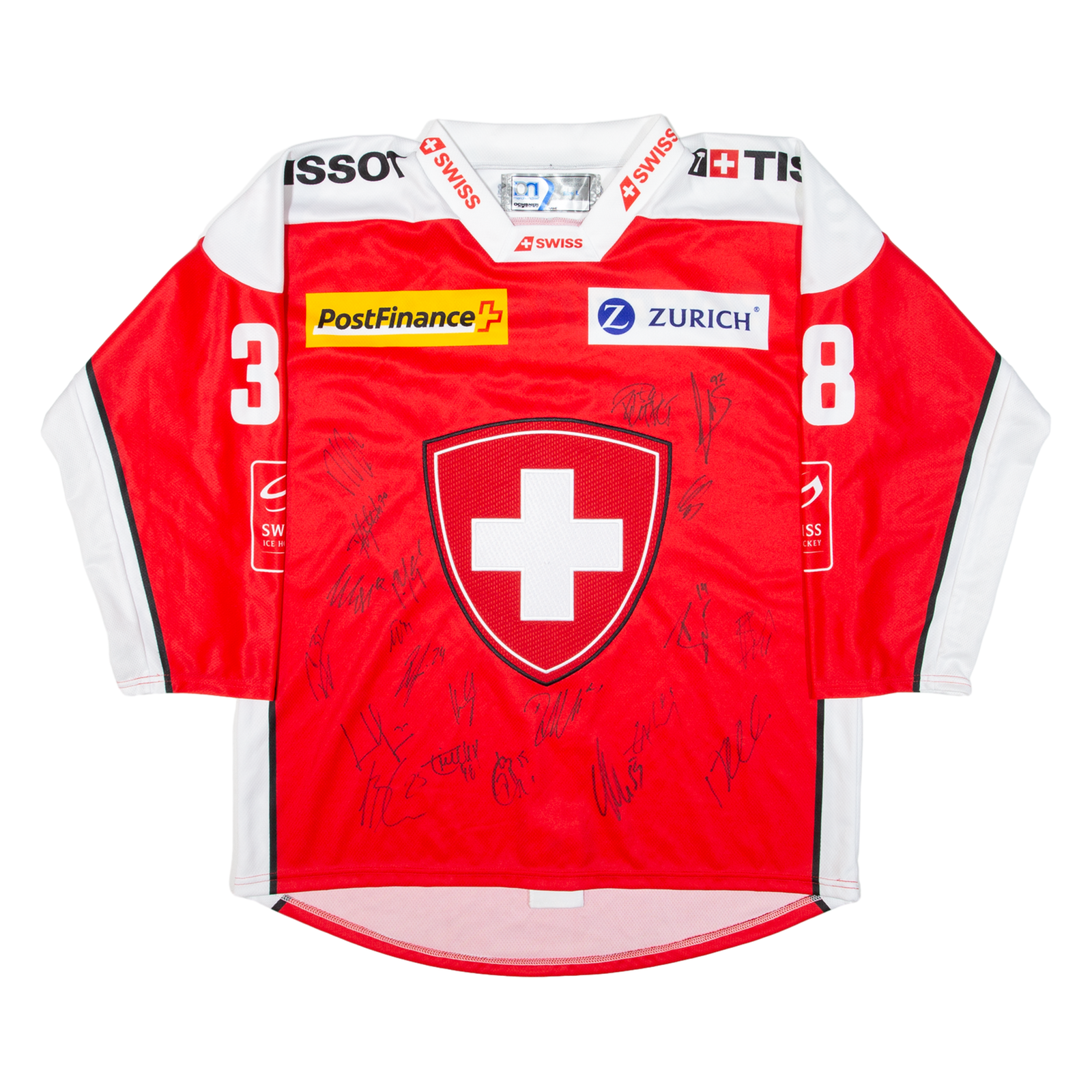 OCHSNER HOCKEY Swiss Ice Hockey Mens Jersey Red Long Sleeve V-Neck L Refurbished - N/A refurbished available on Cerqular