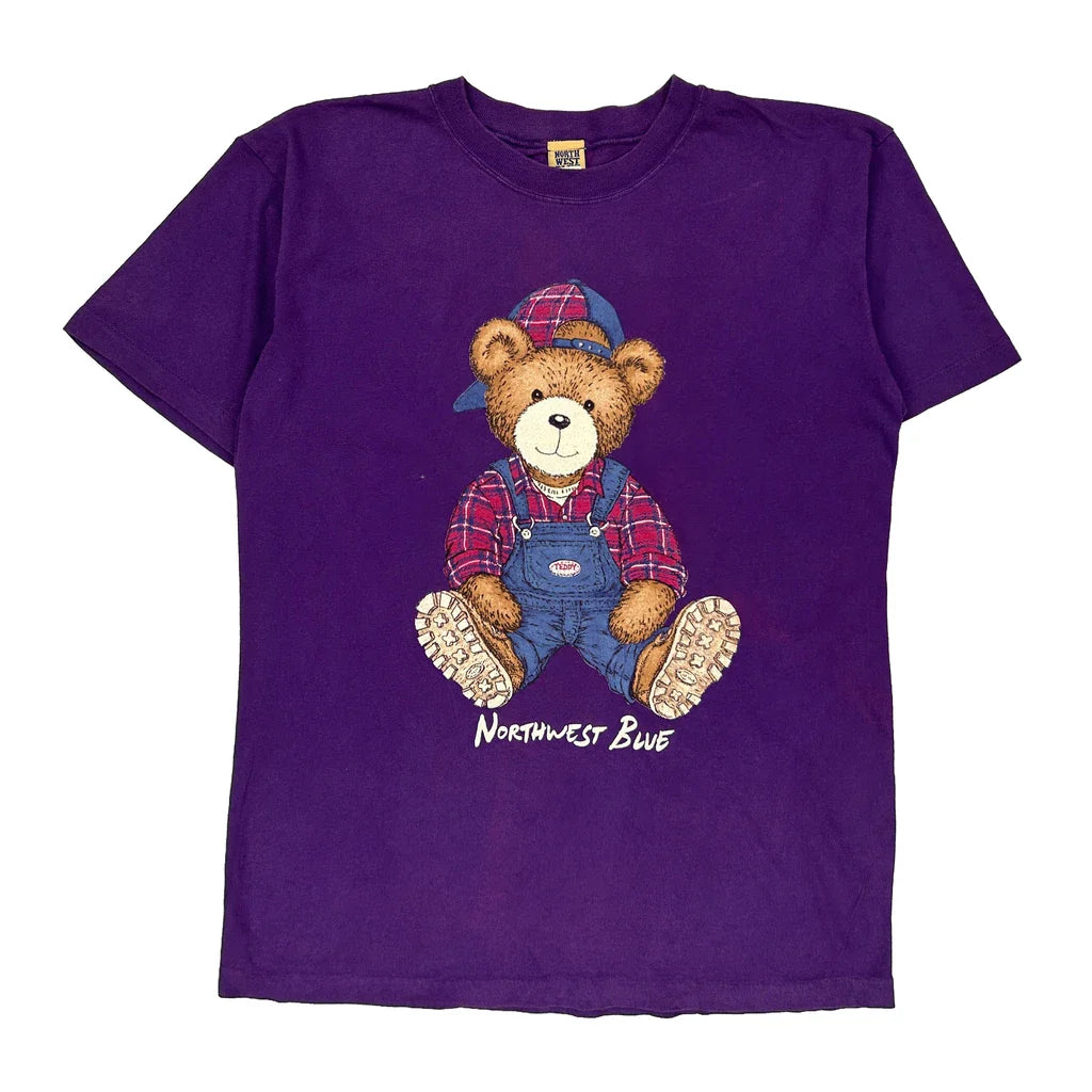 Buy Teddy Bear Northwest Blue Single Stitch T-Shirt - Large Purple Cotton Refurbished - $16.87 Teddy Bear Northwest Blue Single Stitch T-Shirt - Large Purple Cotton Refurbished - Thrifted (note: this is a term often used to describe second- refurbished available on Cerqular