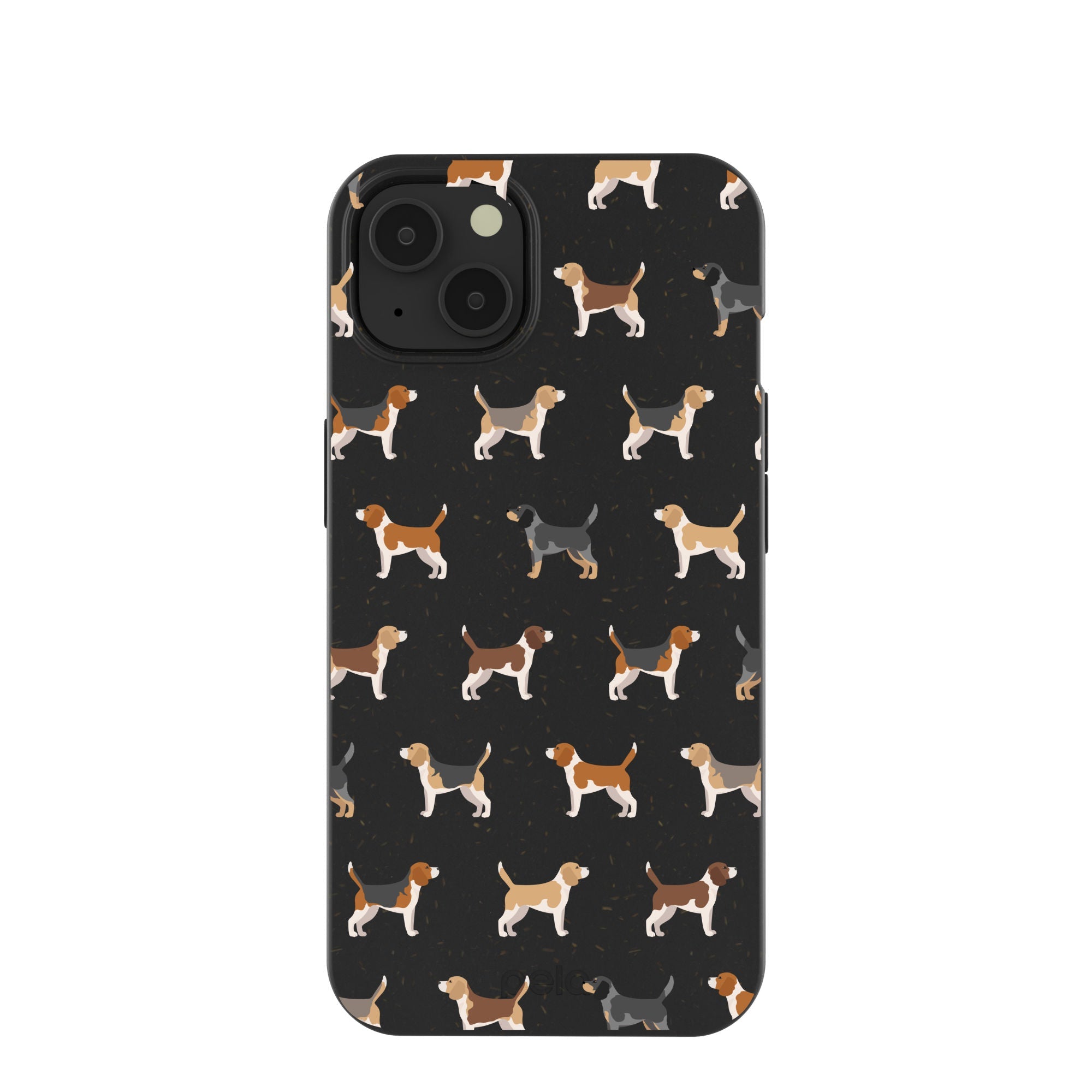 Black Beagle Buds iPhone 13 Case Refurbished - Pela Case refurbished available on Cerqular