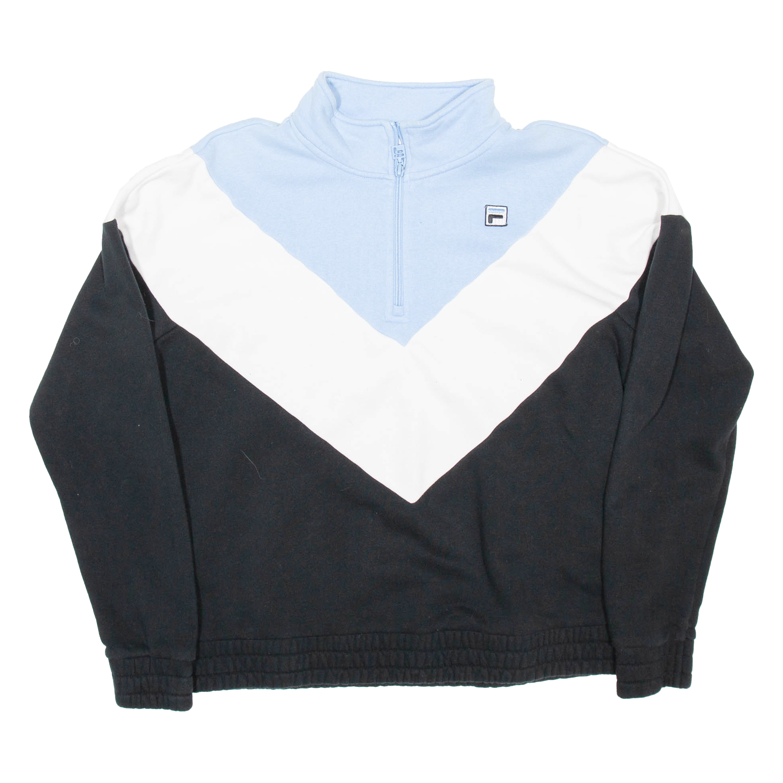 FILA Womens Sweatshirt Black 1/4 Zip XL Refurbished - N/A refurbished available on Cerqular