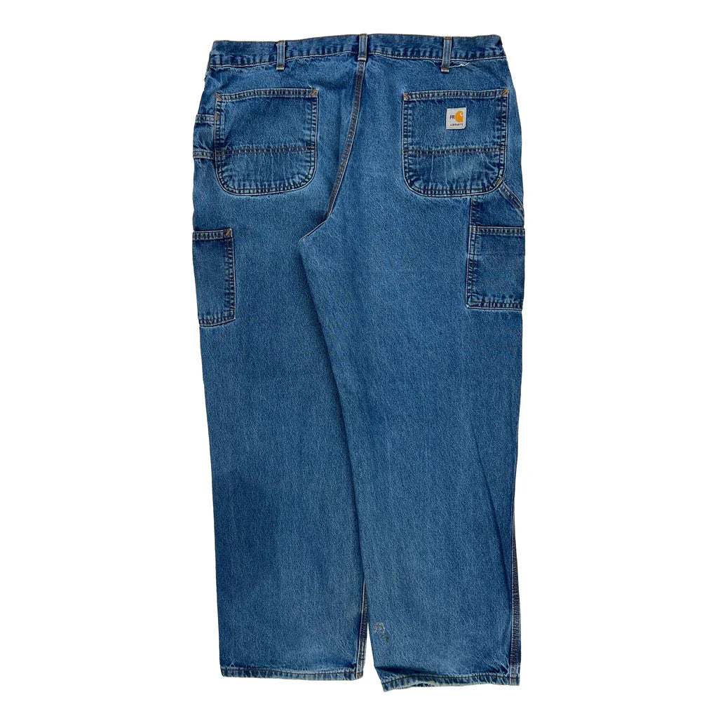 Buy Carhartt Carpenter Jeans - 38W 32L Blue Cotton Refurbished - $66.99 Carhartt Carpenter Jeans - 38W 32L Blue Cotton Refurbished - Thrifted (note: this is a term often used to describe second- refurbished available on Cerqular