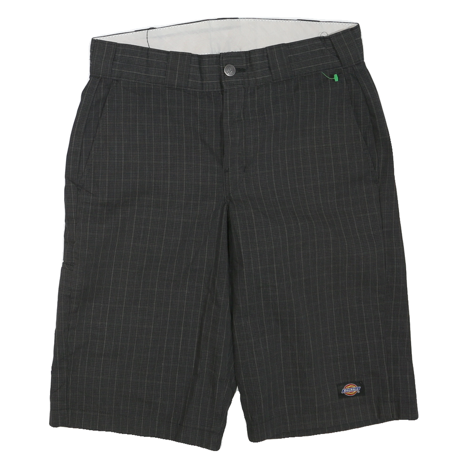 DICKIES Mens Shorts Black Casual Cotton Blend M W32 Checked Pattern Workwear Refurbished - N/A refurbished available on Cerqular