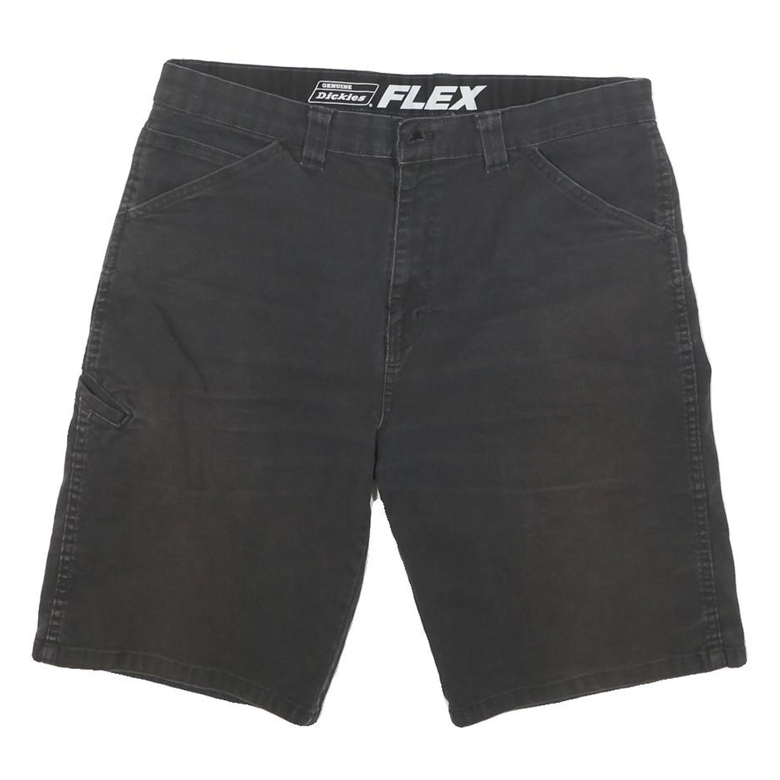 DICKIES Mens Shorts Black Casual Cotton Blend L W36 Durable Workwear Relaxed Fit Refurbished - N/A refurbished available on Cerqular