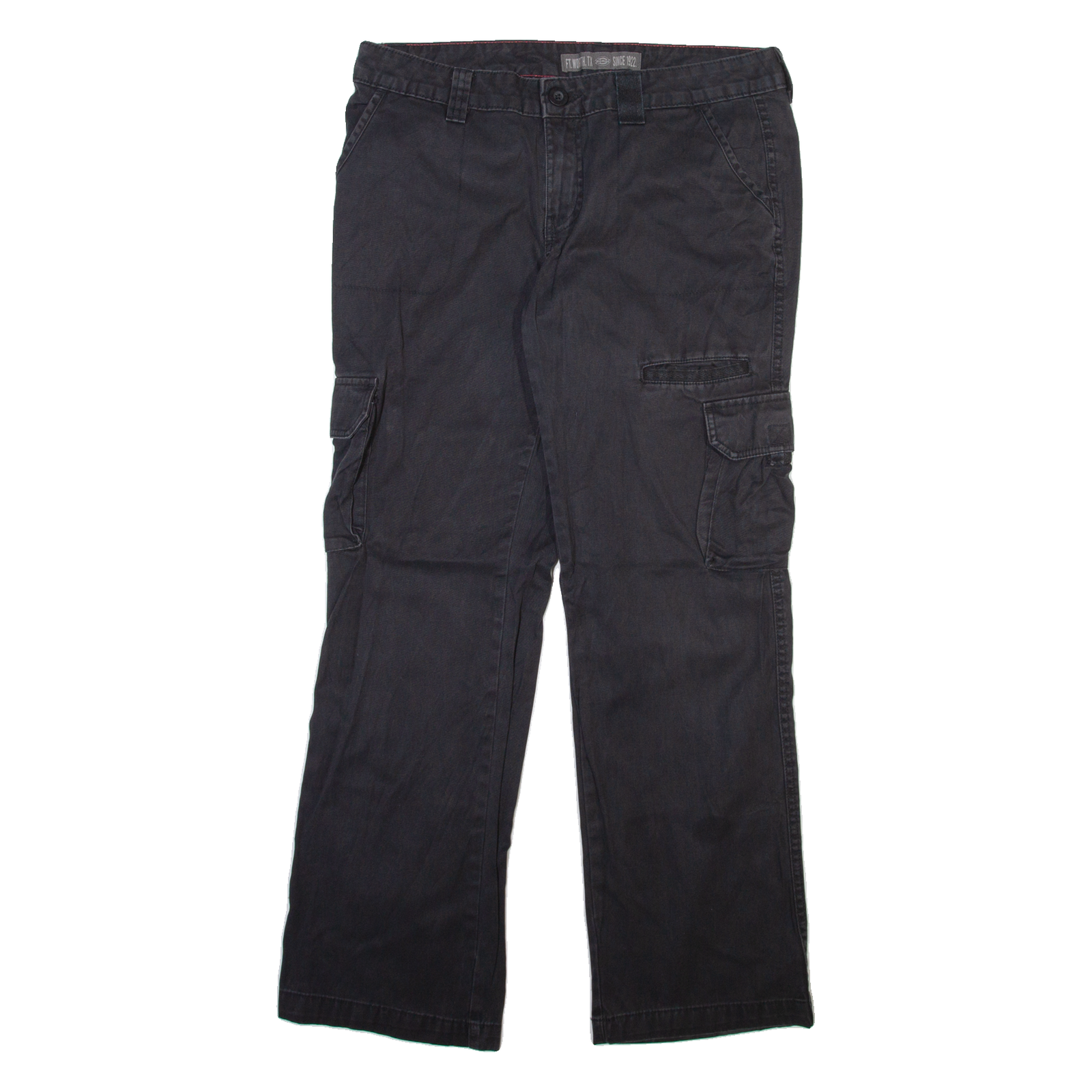DICKIES Cargo Womens Trousers Grey Regular Straight W34 L31 Refurbished - N/A refurbished available on Cerqular