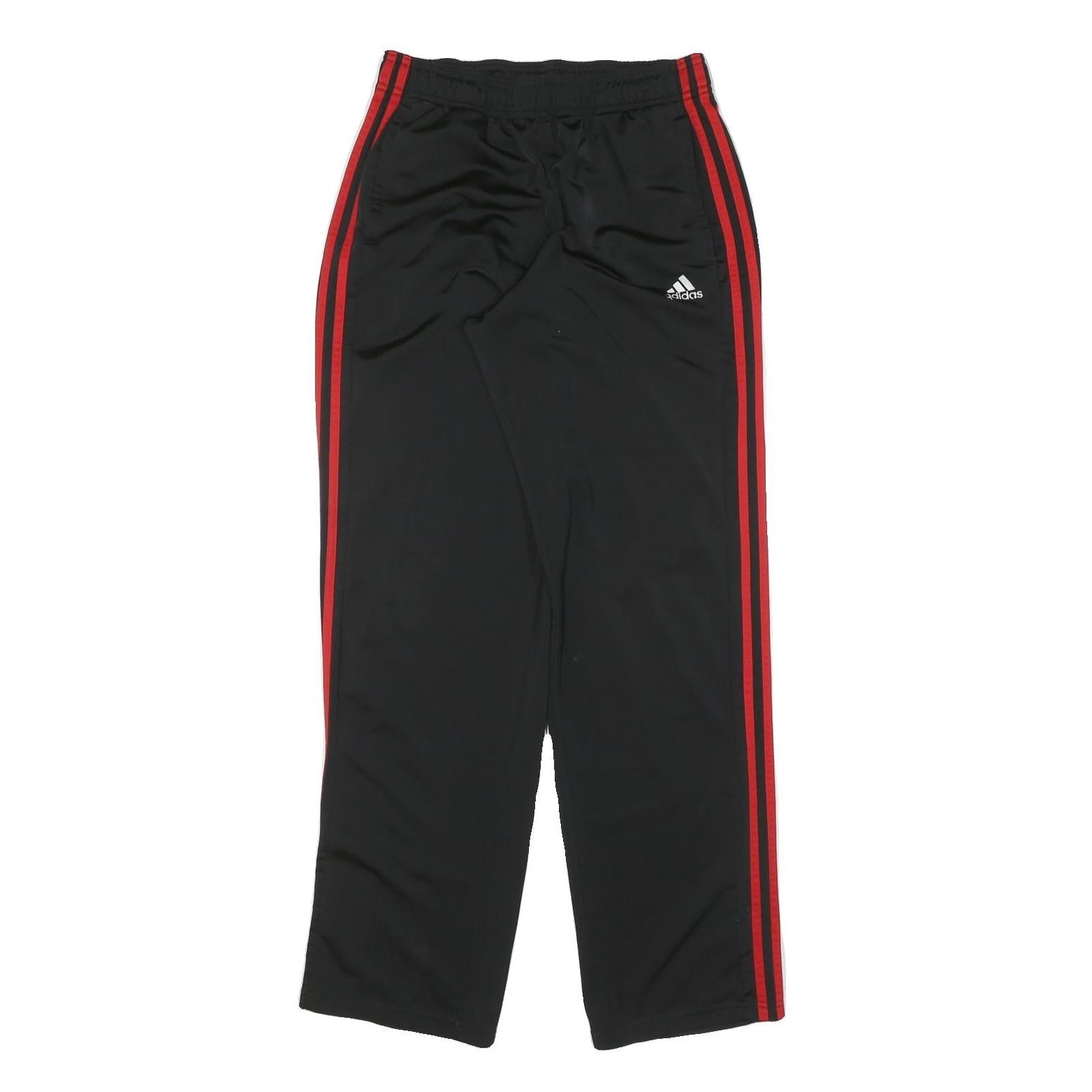 ADIDAS Mens Joggers Black & Red Slim Tapered M W28 L32 Sports Track Pants Refurbished - N/A refurbished available on Cerqular