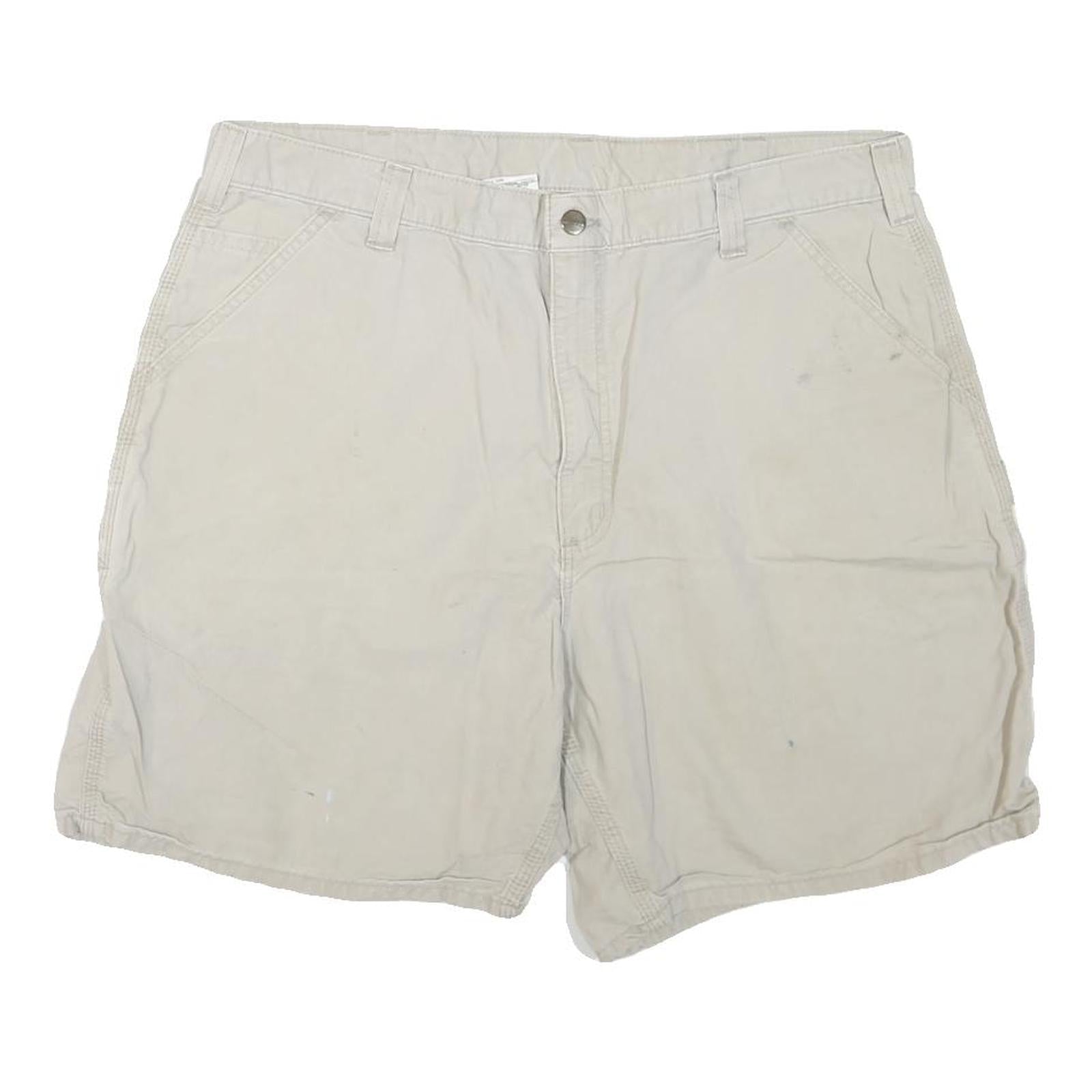 CARHARTT Mens Shorts Beige Casual XL W40 Cotton Blend Workwear Relaxed Fit Refurbished - N/A refurbished available on Cerqular