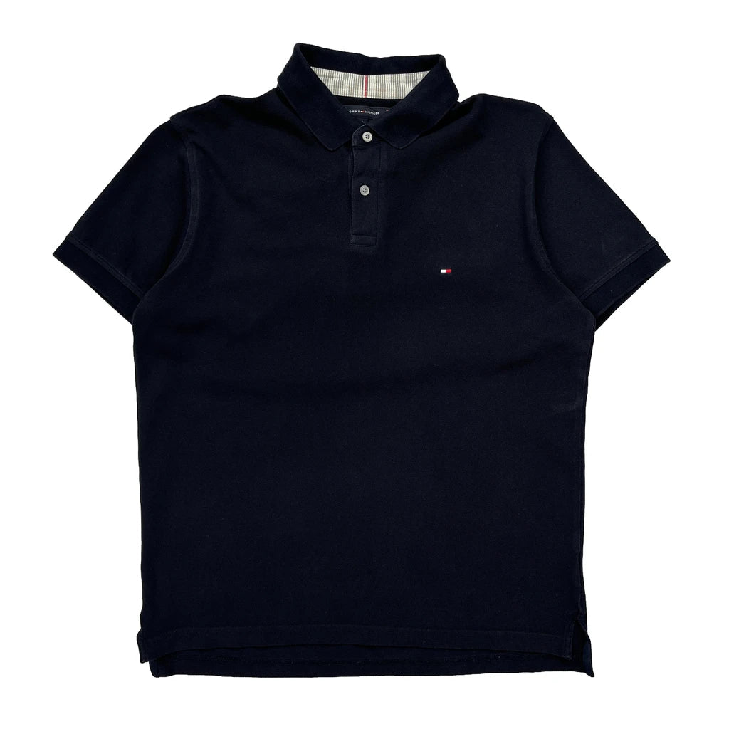 Buy Tommy Hilfiger Polo Shirt - Large Navy Cotton Refurbished - $24.11 Tommy Hilfiger Polo Shirt - Large Navy Cotton Refurbished - Thrifted (note: this is a term often used to describe second- refurbished available on Cerqular