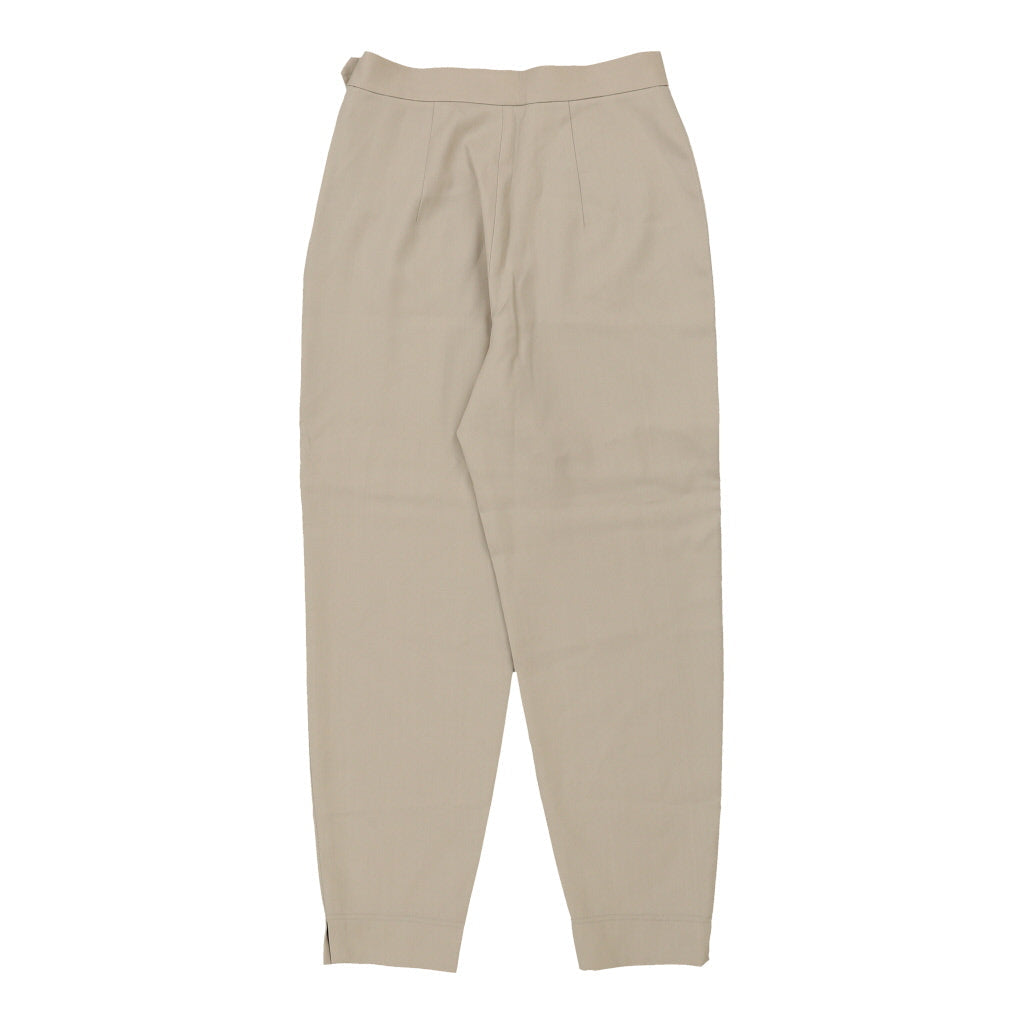 Buy Moschino Trousers - 28W UK 10 Beige Virgin Wool Refurbished - $60.29 Moschino Trousers - 28W UK 10 Beige Virgin Wool Refurbished - Thrifted (note: this is a term often used to describe second- refurbished available on Cerqular