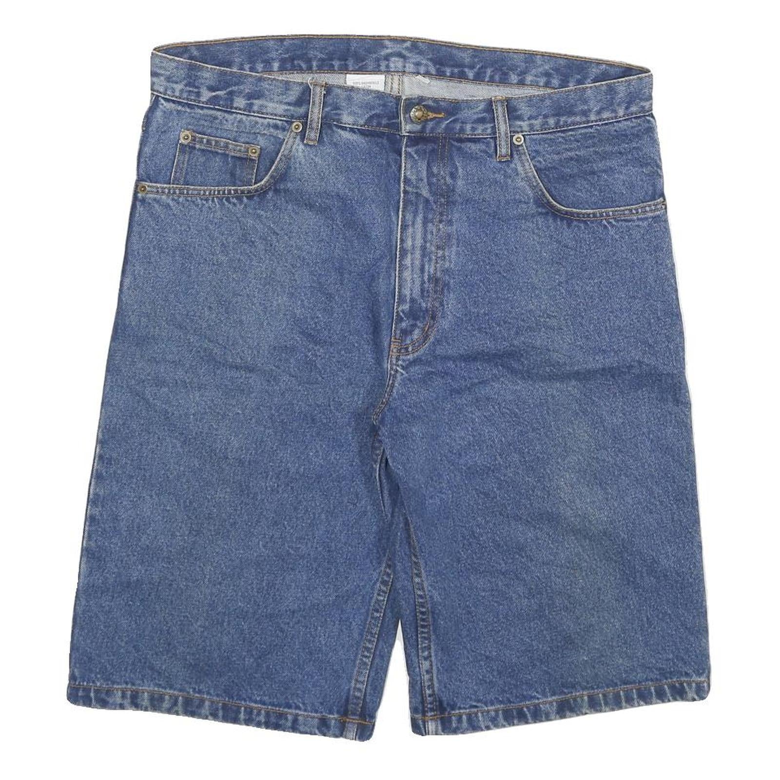 Buy Mens Blue Denim Casual Shorts XL W34 Cotton Blend Classic Fit Refurbished - $18.19 Mens Blue Denim Casual Shorts XL W34 Cotton Blend Classic Fit Refurbished - N/A refurbished available on Cerqular