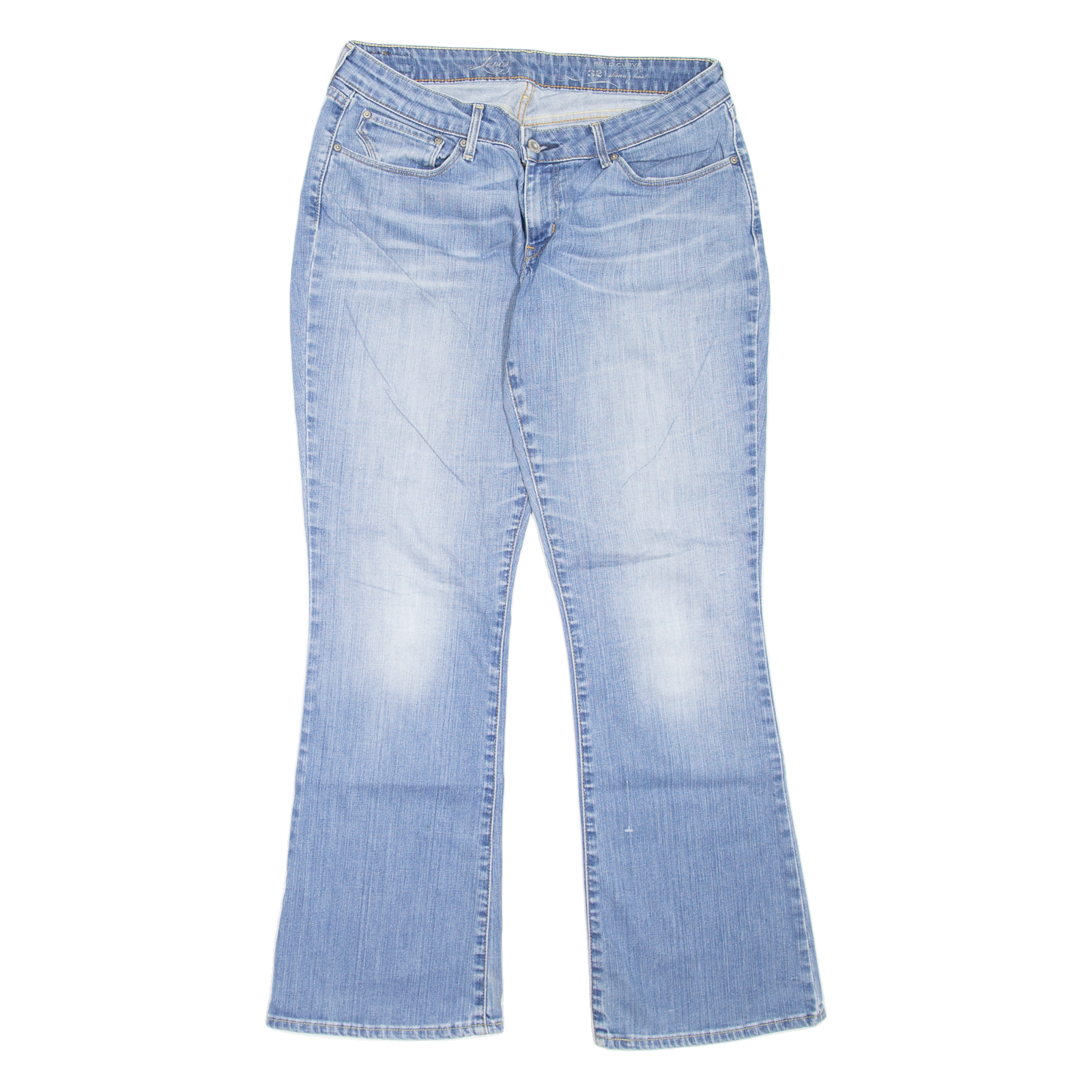 LEVI'S Womens Jeans Blue Slim Bootcut Stone Wash W32 L32 Refurbished - N/A refurbished available on Cerqular