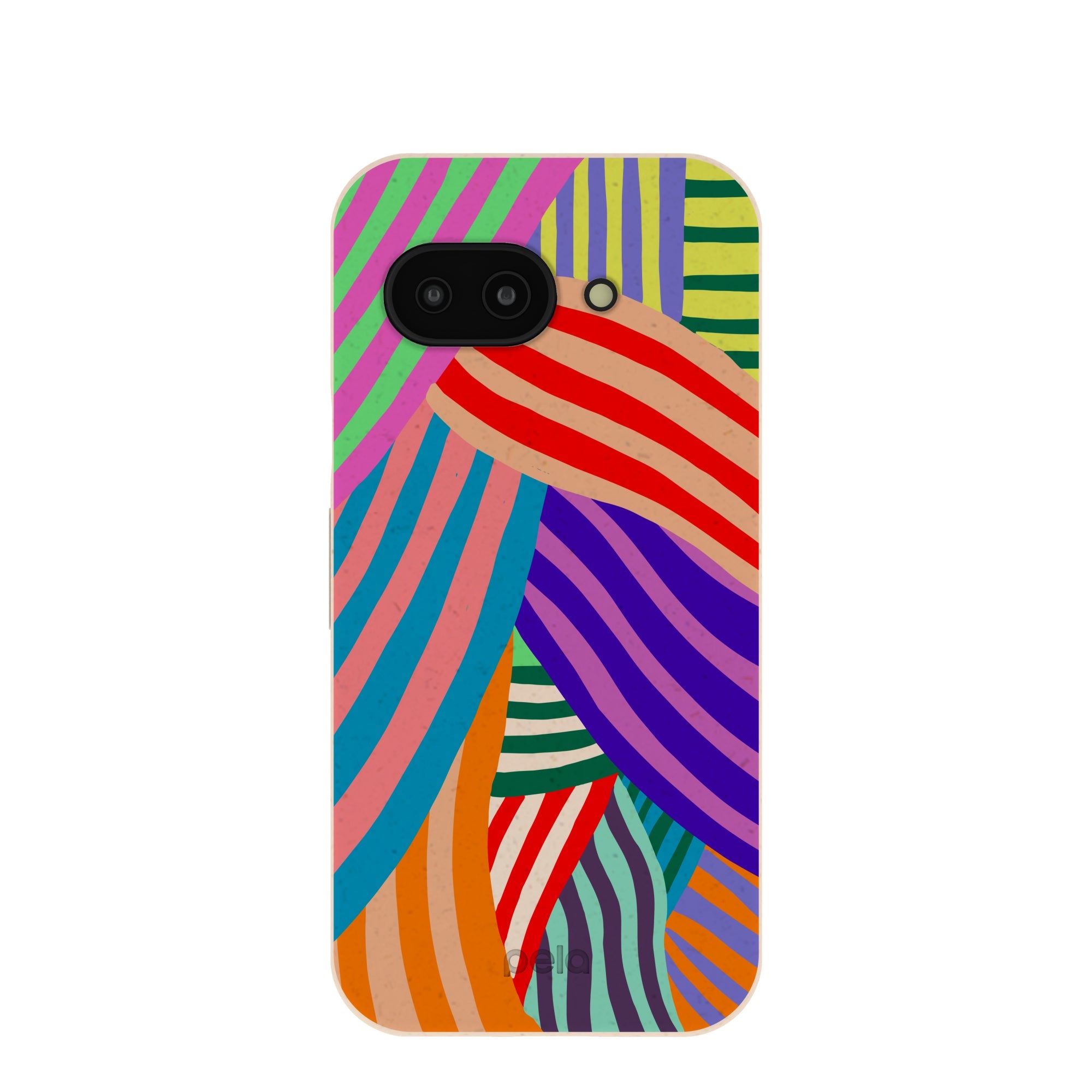 Seashell Clownish Stripes Google Pixel 9a Case Refurbished - Pela Case refurbished available on Cerqular