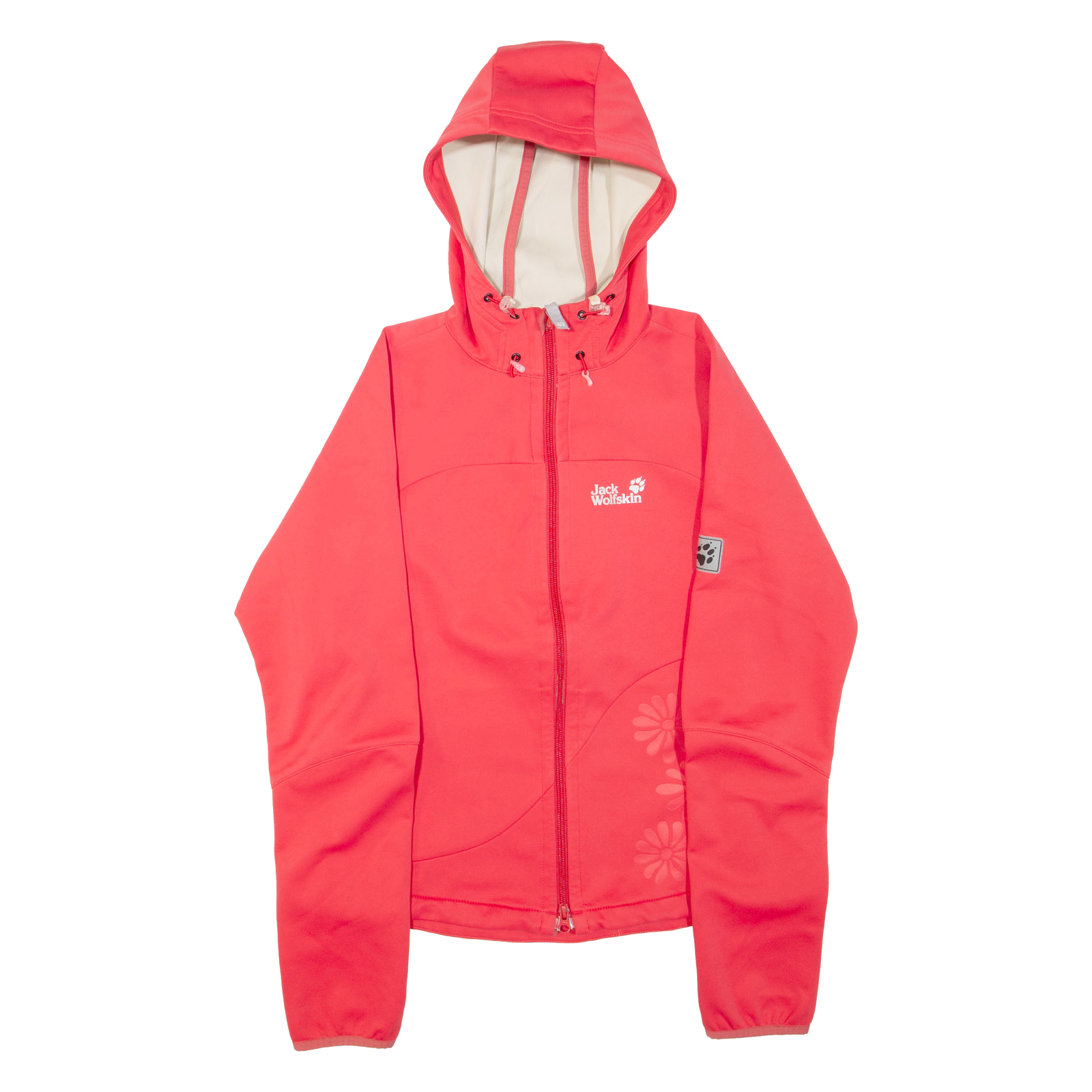 JACK WOLFSKIN Womens Jacket Red Hooded UK 12 Refurbished - N/A refurbished available on Cerqular