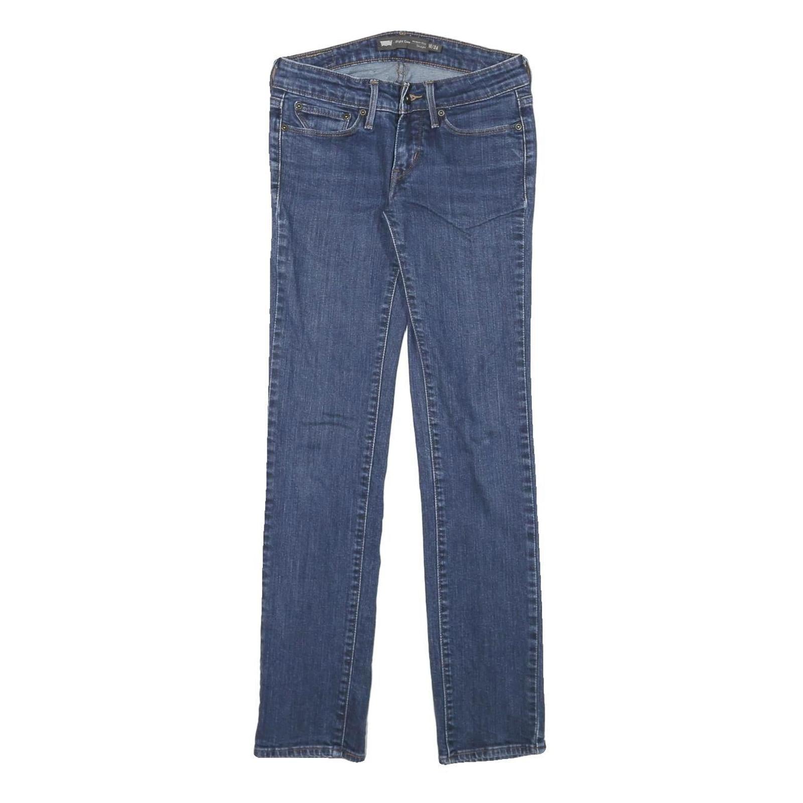 LEVI'S Womens Jeans Blue Regular Straight Denim Medium W26 L28 Classic Style Refurbished - N/A refurbished available on Cerqular