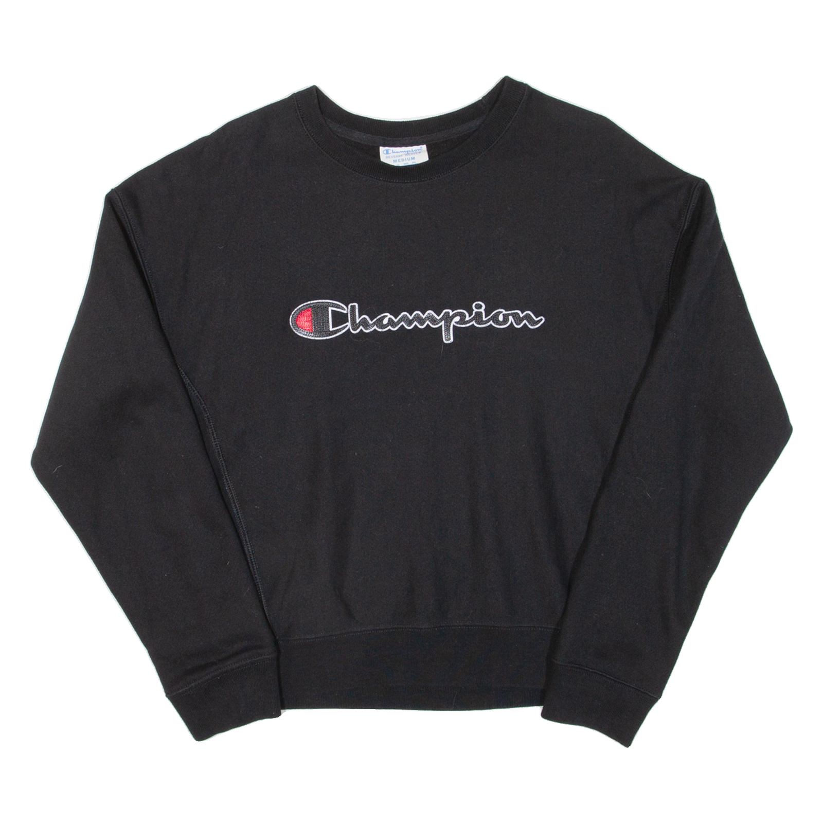 CHAMPION REVERSE WEAVE Womens Sweatshirt Black M Refurbished - N/A refurbished available on Cerqular