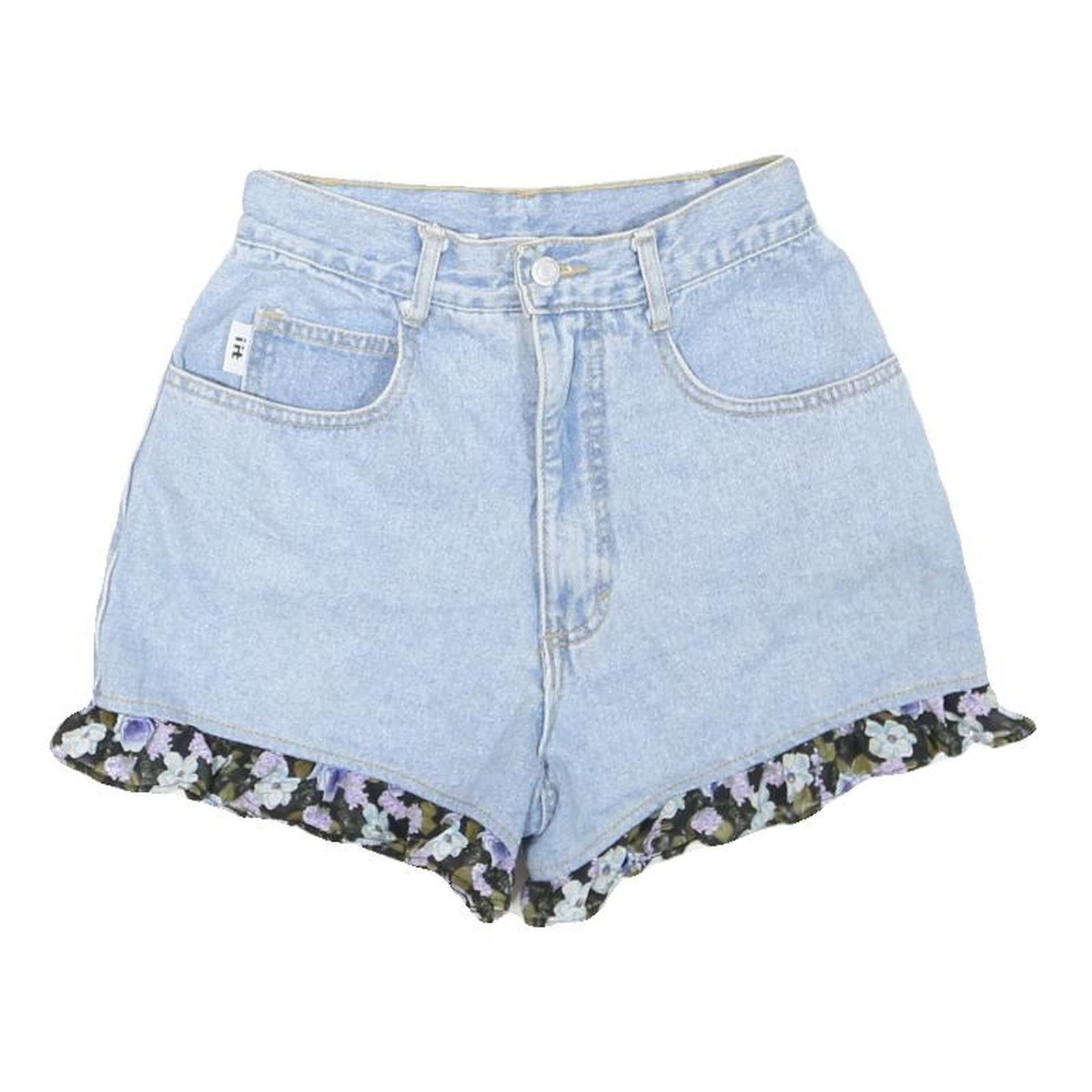 Buy IIT Womens Light Blue Denim Shorts XS W24 Floral Trim Casual Summer Refurbished - $18.19 IIT Womens Light Blue Denim Shorts XS W24 Floral Trim Casual Summer Refurbished - N/A refurbished available on Cerqular