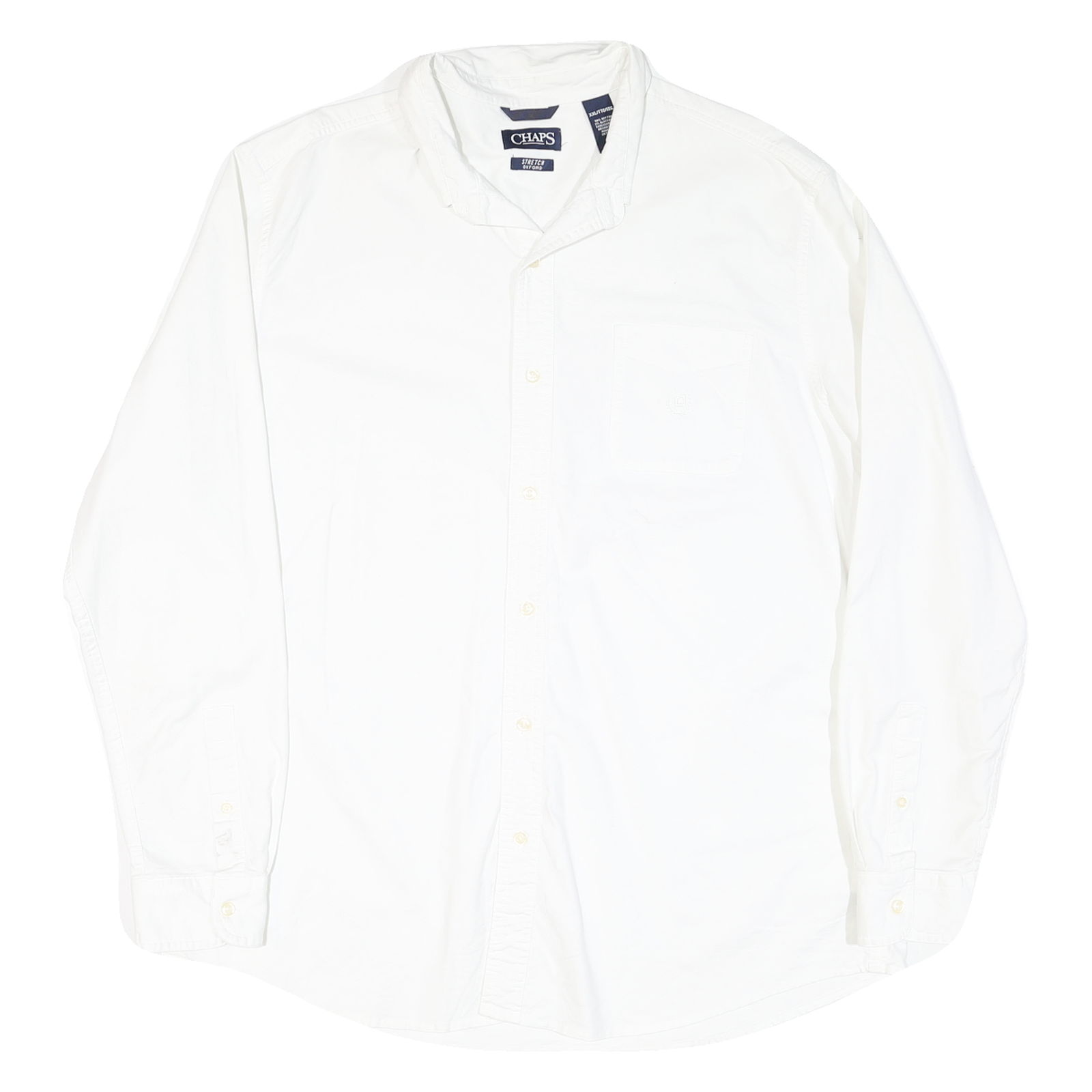 Buy CHAPS Mens White Plain 2XL Cotton Blend Shirt Button-Down Long Sleeve Classic Refurbished - $33.79 CHAPS Mens White Plain 2XL Cotton Blend Shirt Button-Down Long Sleeve Classic Refurbished - N/A refurbished available on Cerqular