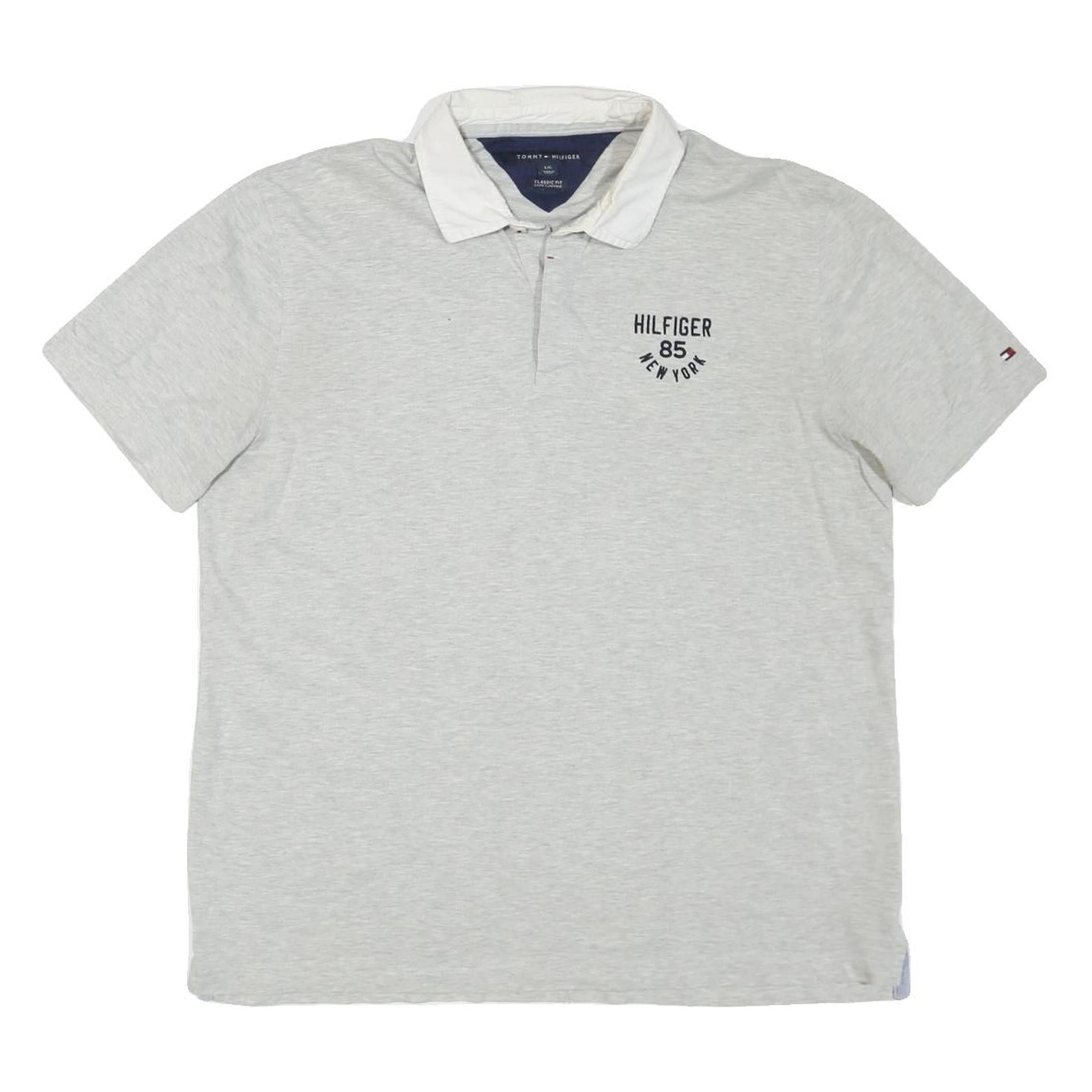 Buy TOMMY HILFIGER Mens Grey & White Hilfiger 85 New York Short Sleeve Polo Shirt L Refurbished - $33.79 TOMMY HILFIGER Mens Grey & White Hilfiger 85 New York Short Sleeve Polo Shirt L Refurbished - N/A refurbished available on Cerqular