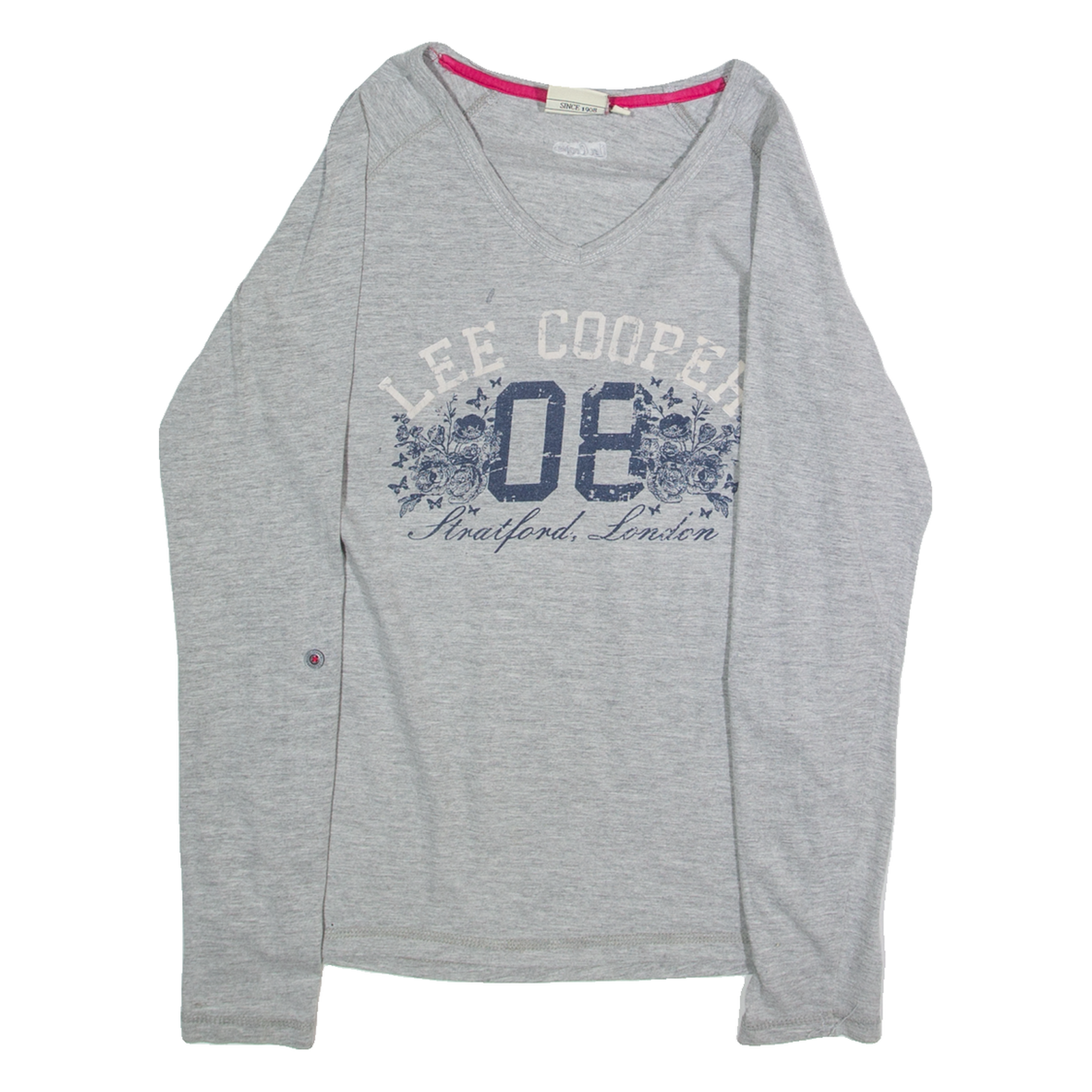 LEE COOPER Womens T-Shirt Grey Long Sleeve S Refurbished - N/A refurbished available on Cerqular